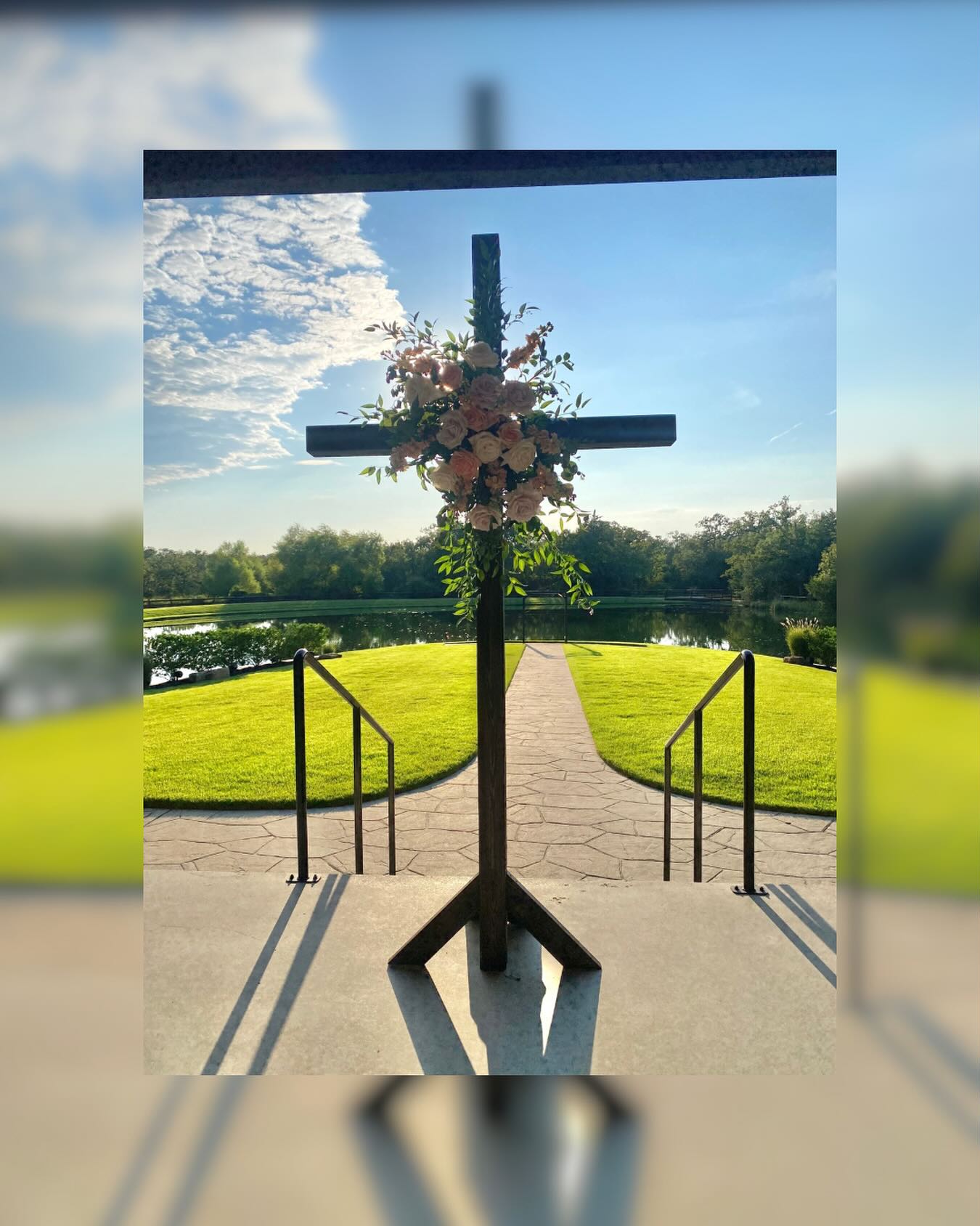 Back in early August, I had the opportunity to make this beautiful cross for some amazing people, Sierra and Wesley, for their wedding ceremony. It was absolutely beautiful and we’re so excited for y’all! Congratulations Mr. and Mrs. Maffett!