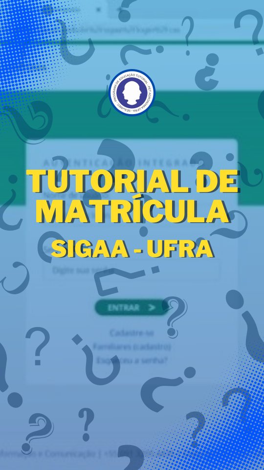 Matrícula no SIGAA/UFRA: Acabe com as dúvidas! 🎓
Não perca tempo! Se você ainda está com dúvidas, o PET Agronomia e o Fórum de Coordenadores trouxeram o vídeo do passo a passo completo e fácil para realizar a matrícula online no sistema da UFRA.
Lembre-se de checar os pré-requisitos! O vídeo mostra como.
Dê play agora e confirme sua matrícula com sucesso!
#UFRA #SIGAA #MatrículaOnline #DicaAcadêmica #PETAgronomia