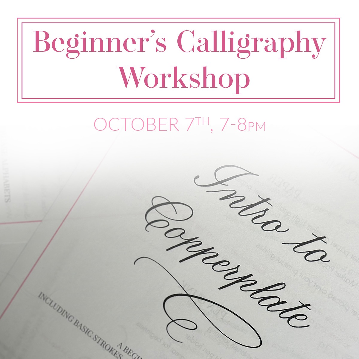 WHAT
Learn the pointed pen calligraphy basics with us in a fun but informative workshop! Supplies included
WHEN
Tuesday, October 7th, 7-8pm
WHERE
Studio 8, 107 East Deer Park Road, Dix Hills
DM to reserve your spot, no walk-ins please!
