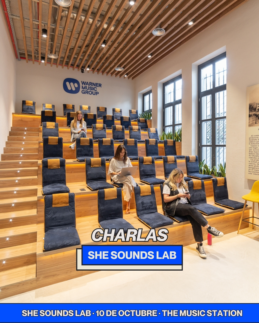 De 11:00h a 18:15h contaréis con un mega surtido de charlas que inspiran, enseñan y generan conversación dentro de la industria musical. Atent@:
🎤 Conversatorios que amplifican voces y experiencias, con @wmn.global y @amazonmusices
📺 Consejos prácticos para potenciar tu canal en @youtubemusic
🎶 Recursos e inspiración de la mano de @spotifyspain
🔎 Investigación creativa para repensar el futuro de la música, con @mondo_sonoro
🔗 Puentes musicales: cantautoras que redefinen audiencias y Q&A por @billboard
🤱La maternidad en la industria musical con @mas_musicas
🚀 Presentación de @bonadeafest por @alternativa_sonora
🎬Entrevista con @cristrenas y @mar_rojo_gram moderado por @capulla.sixtina
Tic-tac, Si aún no te has registrado:
👉 Asegura tu plaza en shesounds.com (link en bio)
#shesoundslab