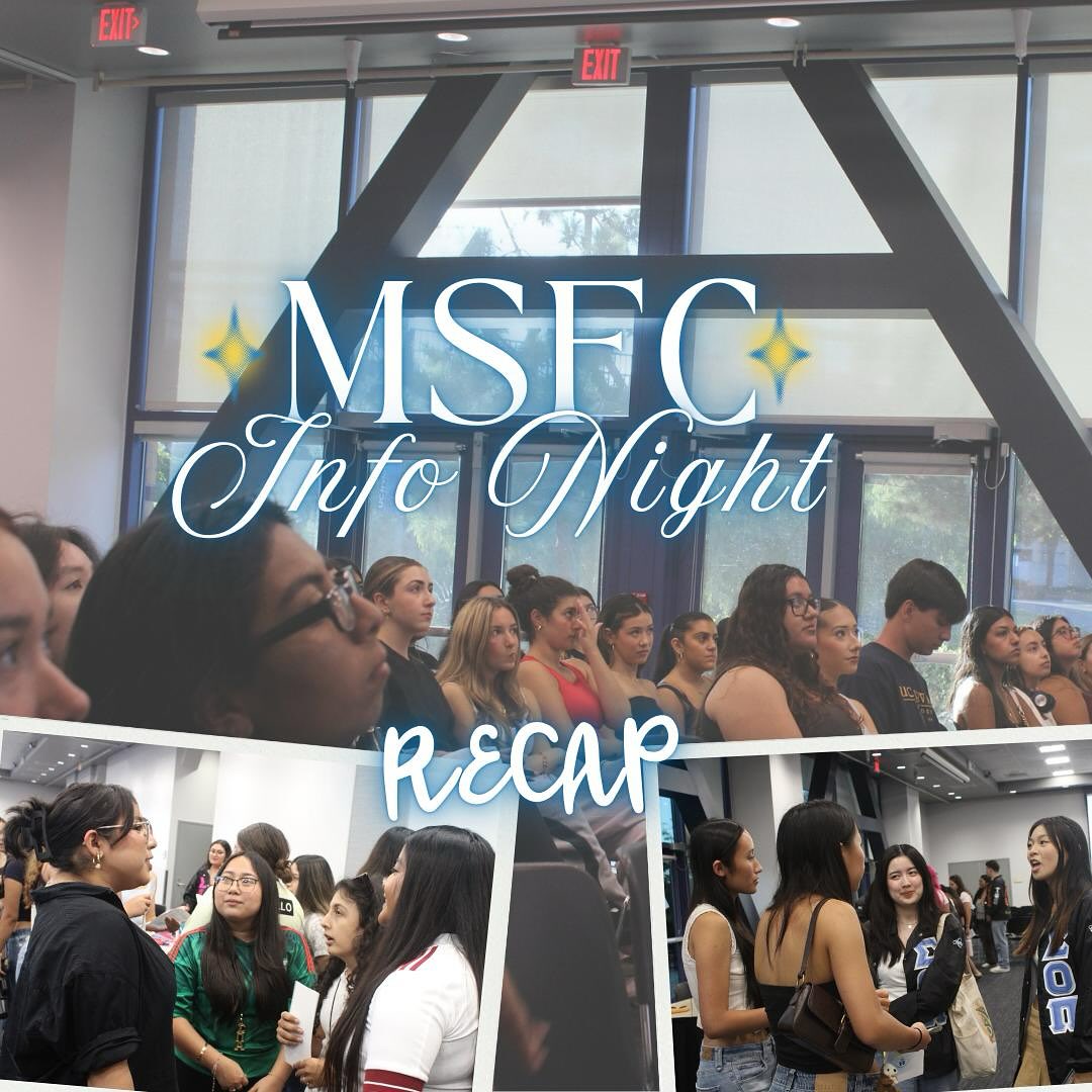 Thank you for joining us at MSFC Info Night this week! We enjoyed meeting you all, and we hope you had fun meeting our organizations!
⋆。💌°✩ ──────
#msfc #sorority #fraternity #irvinemsfc #sfl #irvinesfl #uci #ucisfl #ucimsfc #irvine #universityofcaliforniairvine