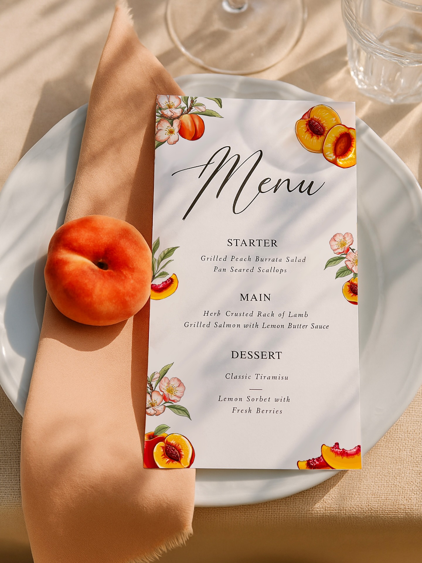 Peach please! 🍑
I am so so in love with these peach themed on the day menus created for Lucy’s wedding. We wanted to bring a pop of colour, yet keeping it clean and elegant and it’s safe to say they turned out beautifully! 🍑🌸
Please fill in the enquiry form via the link in the bio to enquire for your very own ☺️
•
#onthedaystationery #weddingmenus #onthedaymenus #illustratedmenu #weddingstationery