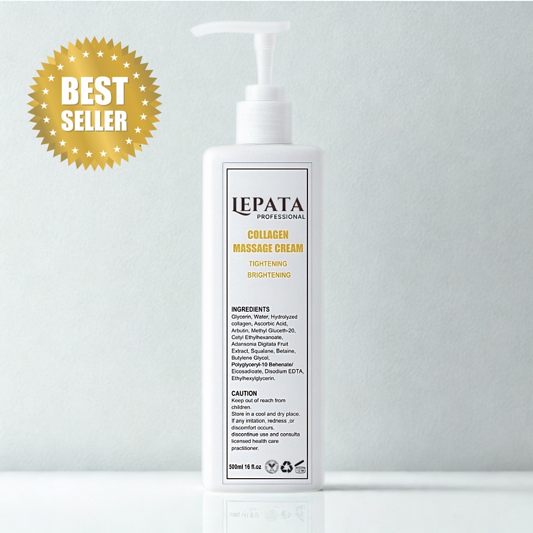 Scientifically designed to support skin structure (collagen), brighten pigmentation (arbutin + Vitamin C), and hydrate deeply (glycerin + squalane + betaine).
Ideal for anti-aging facial massage and skin rejuvenation therapy in spa/salon settings.
#LepataProfessional #GlowWithLepata #PoweredByLepata #BeautyTherapistLife#lepatacircle