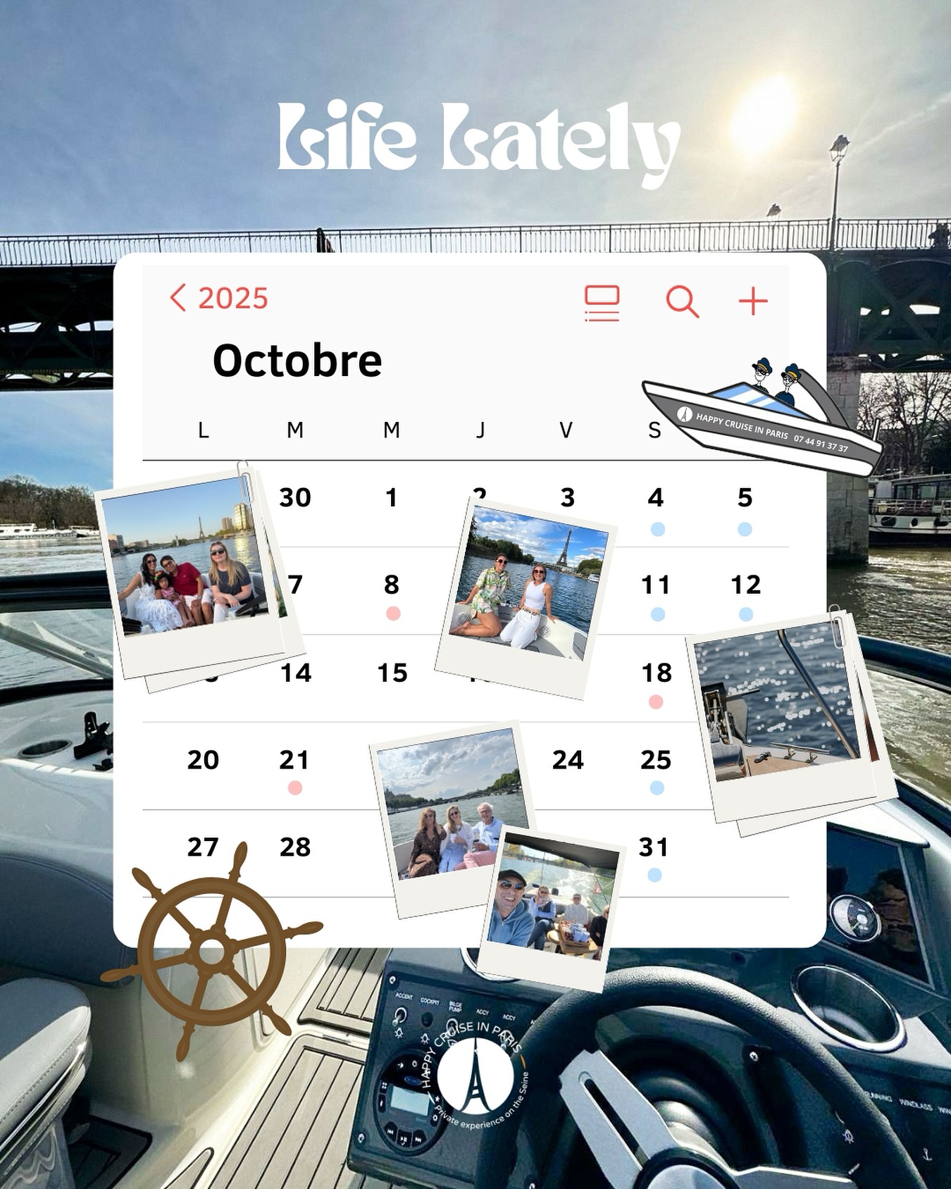 🇫🇷 Octobre à Paris, c’est la douceur de l’automne et une lumière dorée… 🍂
À bord, tout est pensé pour votre confort : assises cosy, plaids si besoin, et Ced & Alex à la barre. Il ne vous reste plus qu’à réserver et profiter d’une croisière inoubliable sur la Seine ! 🚤
📞 07 44 91 37 37
💻 happycruiseparis.com
-—
🇬🇧 October in Paris means soft weather and golden light… 🍂
On board, everything is made for your comfort: cozy seats, blankets if needed, and Ced & Alex as your captains. All that’s left is to book and enjoy your unforgettable cruise on the Seine River ! 🚤
📞 07 44 91 37 37
💻 happycruiseparis.com
#happycruiseparis #croisiereprivee #seineparis #parisjetaime #vacancesdelatoussaint #discoverparis #paris #privatecruise