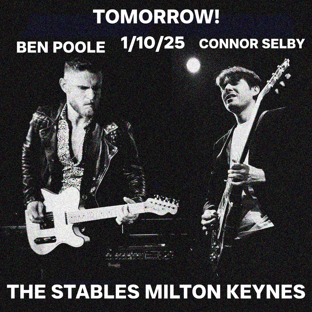 TOMORROW !
Co-headline with @benpooleofficial at The Stables, Milton Keynes
Tickets - https://stables.org/event/ben-poole-connor-selby
#uktour #connorselby #benpoole #miltonkeynes
@stablesmk