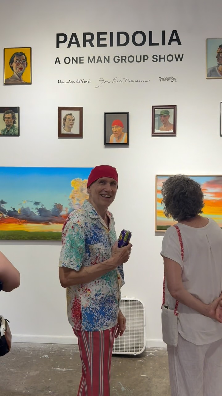 WATCH UNTIL THE END FOR SOME SPECIAL DEALS ON ORIGINAL ART!
We can’t believe our show “Pareidolia, A one man group show” is almost closing. We had an amazing opening with beers from @texasbeerco, a visit from @socialcyclingaustin, music by @ladiafofia, even our beloved @myhaam made an appearance and tabled at the event.
If you haven’t seen the little film about Jon Eric Narum (edited by @oliviamaaghul) that is playing in @crowsnestatx atop of the stairs in the back of the gallery, please put the closing on your calendar for October 4th (6PM until 9PM). Get your hands on the remaining Hercules da Vinci originals during the closing, or if you see anything in this post and would like to send us an inquiry? Simply send a direct message to @bolm_arts, we are happy to ship or organize a pick up date at the gallery.