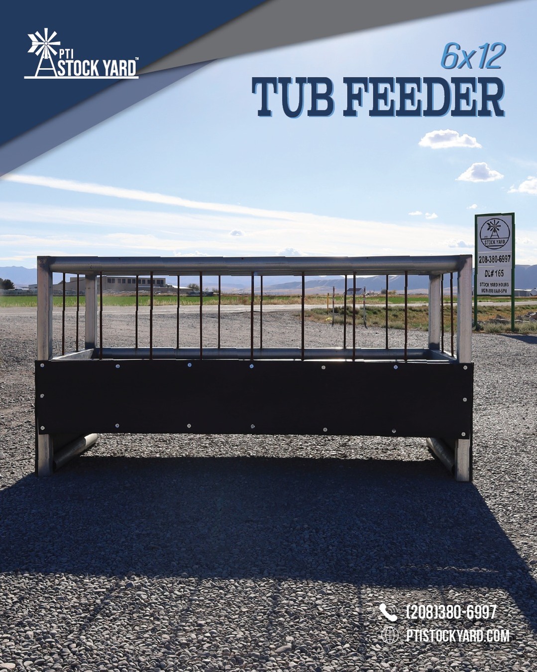 Built to last a lifetimeโour Heavy-Duty Tub Feeder is tough enough for daily use and large enough to hold a full bale of hay, all while reducing waste to a minimum.
Find a dealer near you today!
๐ 208.380.6997
๐ 1090 W 800 N Preston, ID 83263
๐https://www.ptistockyard.com/dealer-locations
#PTIStockYard #HeavyDuty #BuiltbyRanchersforRanchers #TubFeeder #durable #horses
