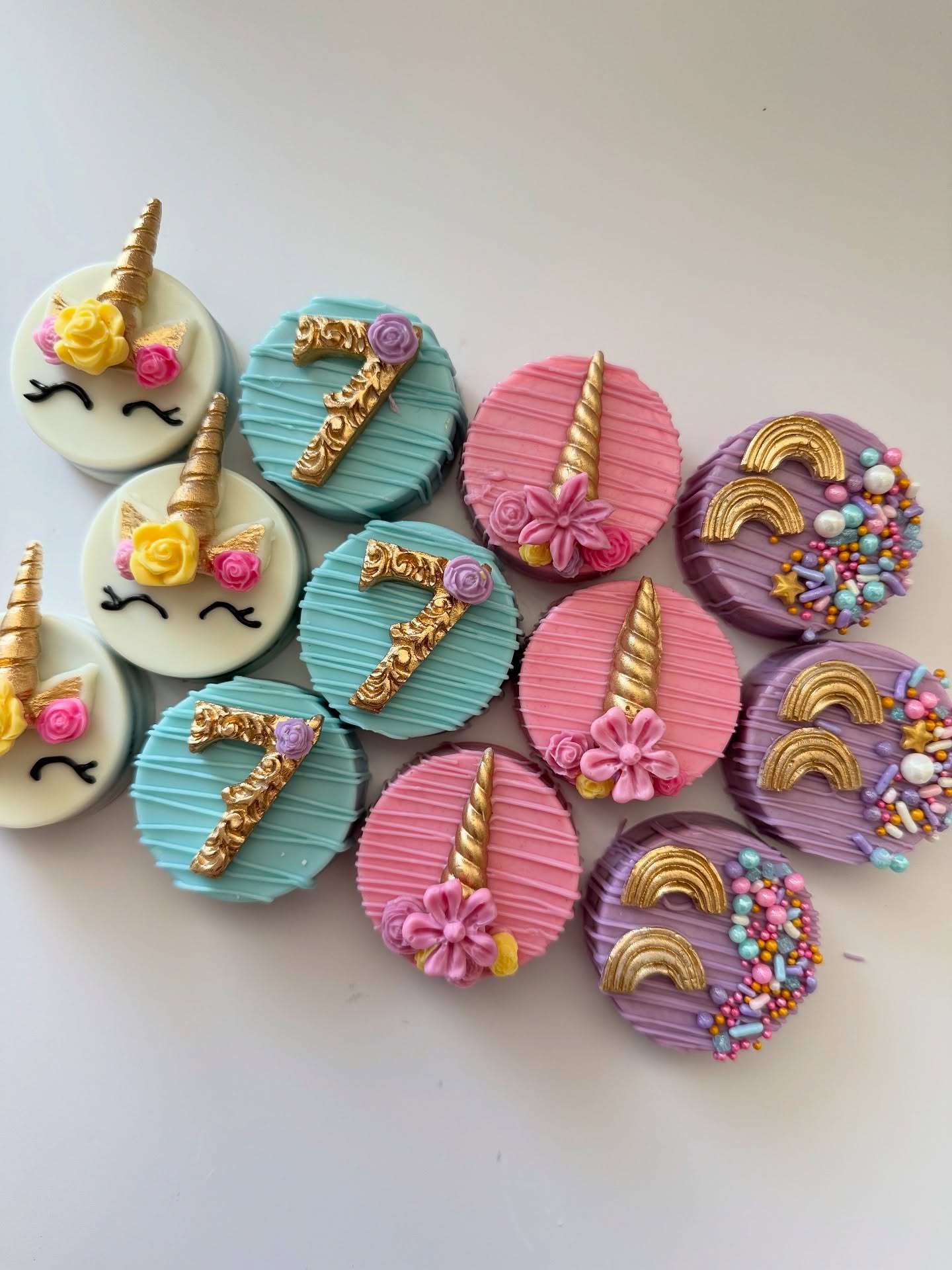 Chocolate covered Oreos with a unicorn twist ๐ฆ Perfect for birthdays and parties!
#SweetTreatsByK #OrlandoBakery #DavenportBakery #CustomDesserts #CentralFloridaBaker #ChocolateCoveredOreos #UnicornOreos #CustomOreos #BirthdayOreos #PartyOreos #DessertGoals #OrlandoMoms #DavenportMoms #FloridaBaker #MadeWithLove #CustomCakesAndTreats #DessertTableIdeas #OrlandoDesserts #BakerLife #TreatYourself #CustomDessertTables #OrlandoEvents #CakeAndTreats #FloridaDesserts #SweetCelebrations #EdibleArt #CentralFloridaEvents #BakingJoy #PartyTreats #CustomPartyFavors