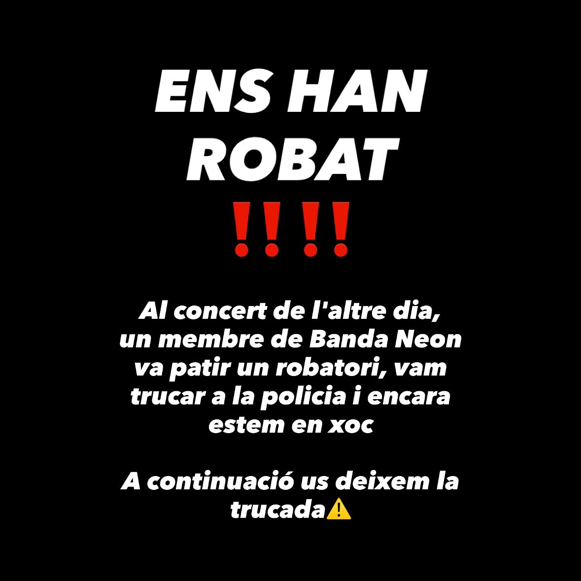 Ens han robat..
.
.
01/10/2025 - comenta si tens ganes d'escoltar-la totaaaaaâ€ïžâđ©č