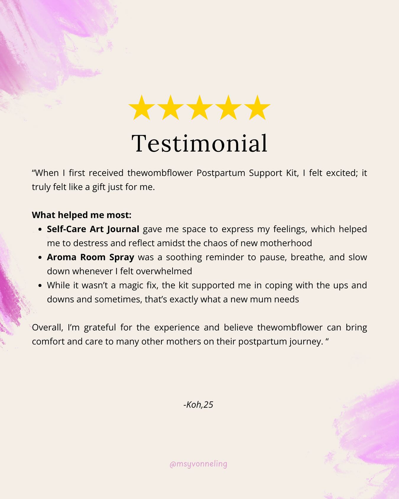 ✨ Another mum cared for, another story of strength ✨
I’m grateful for the kind words and so glad thewombflower Postpartum Support Kit could be part of this healing journey. 💝
Every mum deserves to feel seen, supported, and nurtured. 🌿
Be part of this movement — support local, support women, support mums. 🌸
👉 Tap the link in bio to learn more.
#thewombflower #postpartumjourney #postpartumsupport #sgmums #supportlocal #supportwomen #supportmum #mentalhealthmatters #thewombflower