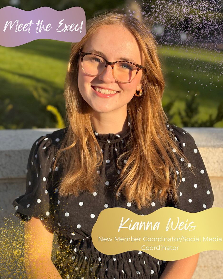 Meet our exec team!✨💜
Hey Badgers! Let’s continue to get to know our exec board! Next up: Kianna!👸
⭐️Kianna Weis
💁♀️New Member Coordinator/ Social Media Coordinator
❕Junior
📚Health Promotion and Health Equity
🐢Fun Fact: Kianna has a pet tortoise!
#amomentofmagic
#bravestrongfearless