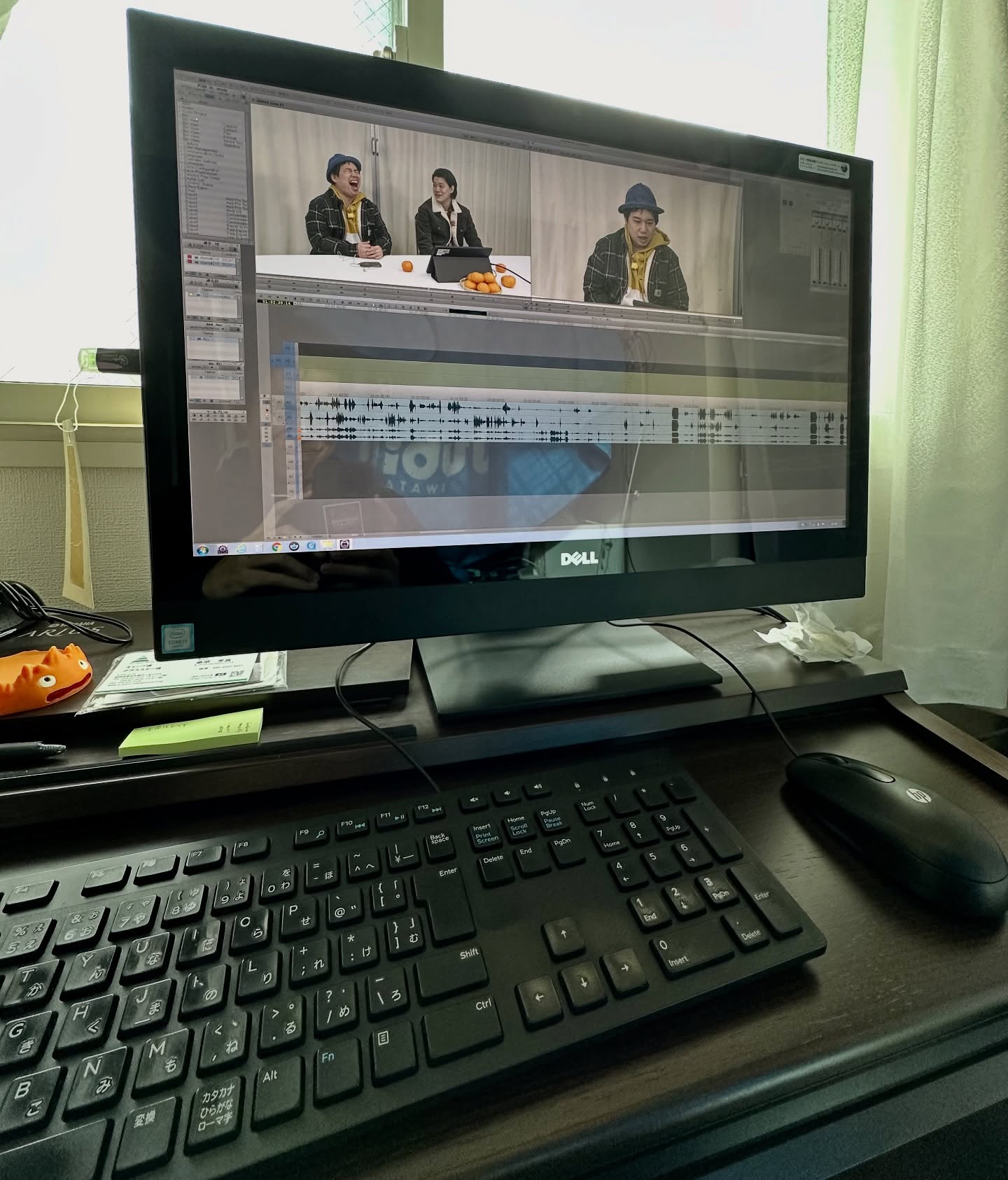 アビットで年始編集
モニターにキーをぶっさして