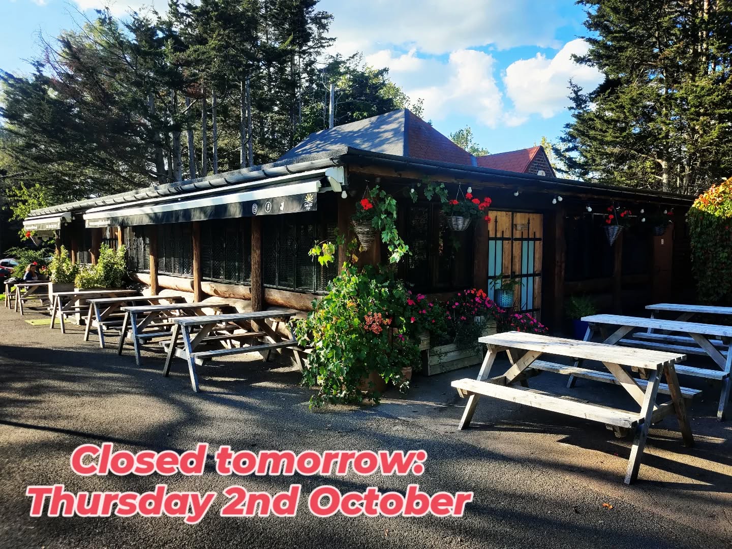 Dear customers,
We will be closed tomorrow: Thursday 2nd October
Back open as per usual Friday 3rd October.
Sending love and best wishes βοΈπβ₯οΈ
...............................................................
#sunnyhillcafe #sunnyhillpark