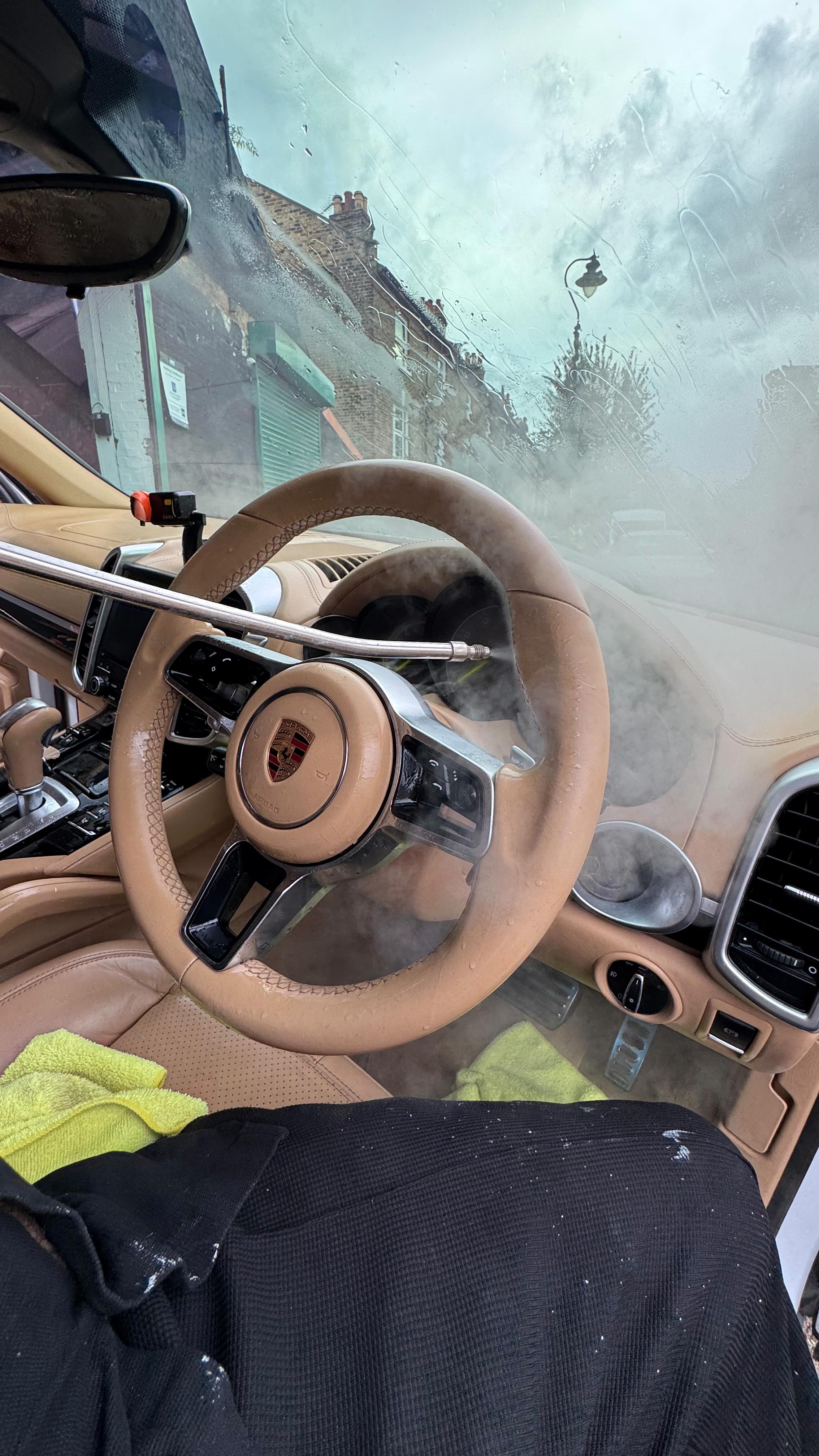 “Revitalize your vehicle with our deep car steam cleaning! 🚗💧 Gentle yet effective, it eliminates dirt and germs for a fresh, spotless finish. Book your steam clean today! #CarSteamCleaning #AutoDetailing #FreshAndClean”