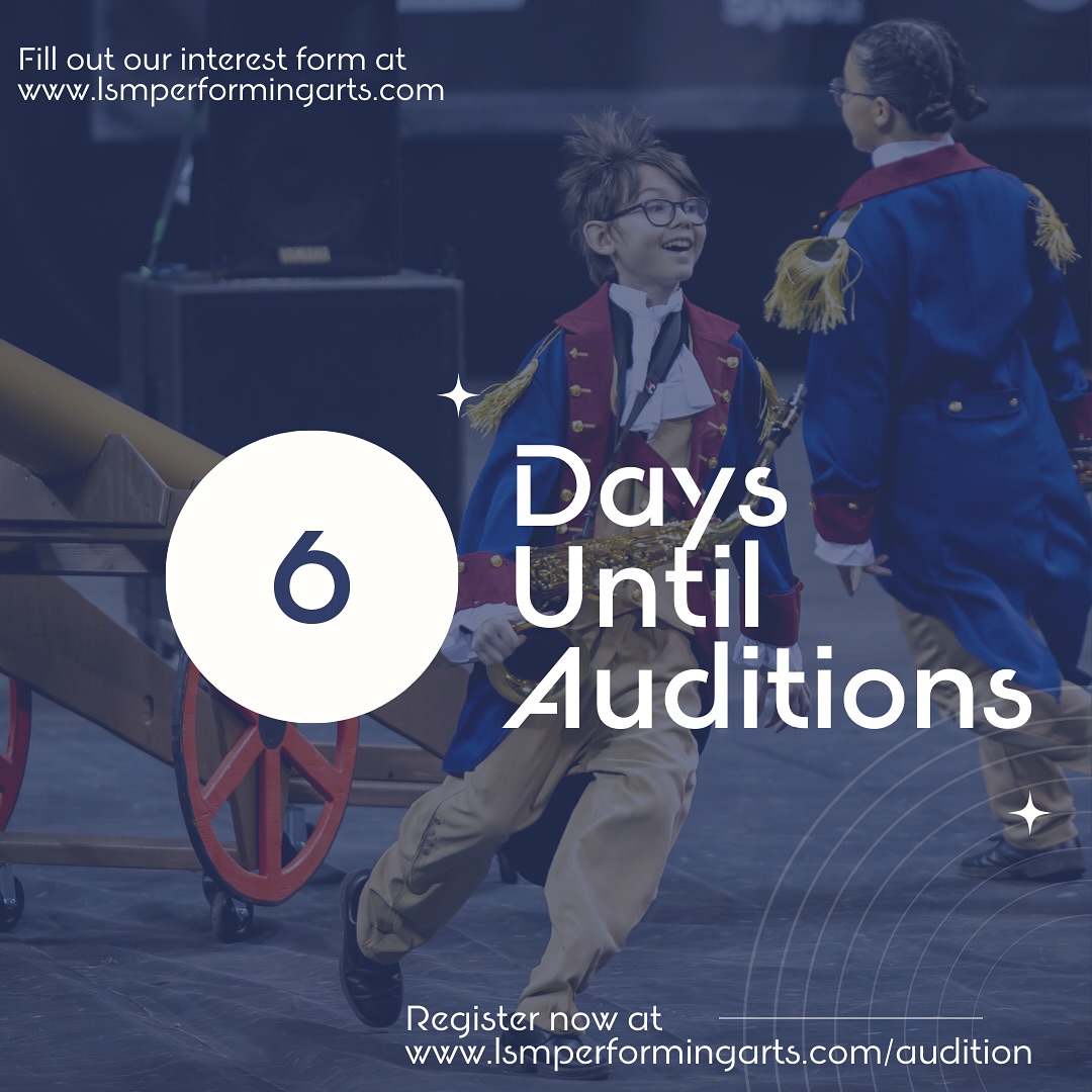 ⏰ Only 6 days left until auditions!
The countdown is getting real. This is your chance to perform, grow, and make memories that last a lifetime with LSM Winds. 🎶💨
👉 Register at lsmperformingarts.com/audition
👉 Or fill out the interest form at lsmperformingarts.com
(links in bio!)
#LSM #LSMwinds #WGI #WGIwinds #WGI2026 #WGIwinds2026 #PerformMAPA