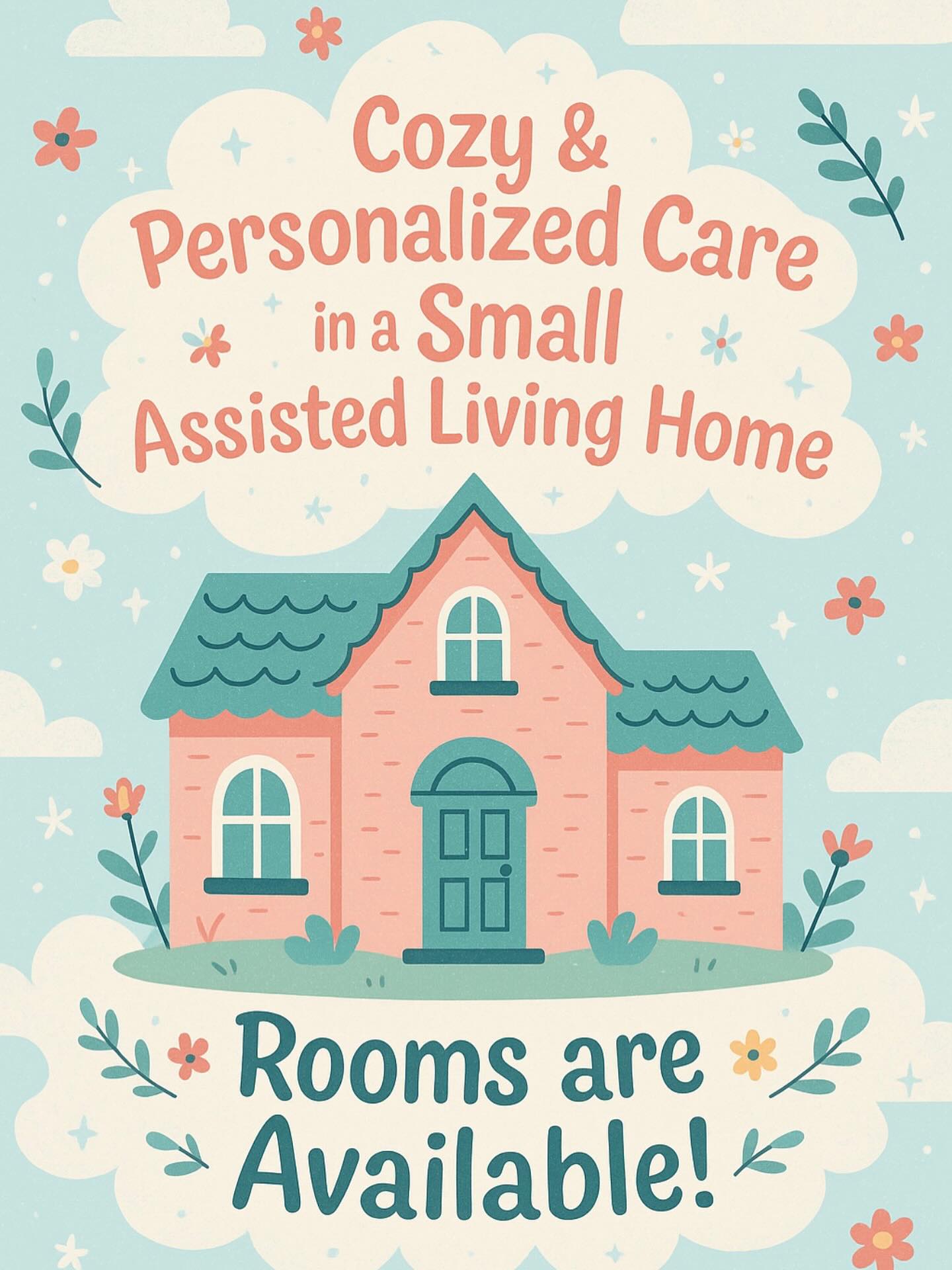 ✨ Personalized Senior Care in a Warm, Home-Like Setting ✨
💜 Why Families Choose Us
Family-Style Living: With only 6 residents, your loved one is part of a close-knit home, not a number in a large facility.
Consistent Caregivers: The same friendly faces provide care each day — offering comfort, trust, and stability.
Individualized Attention: We know each resident’s routines, preferences, and stories. Care is tailored, not “one-size-fits-all.”
Safe & Comfortable: A true home environment with cozy bedrooms, shared meals, and a welcoming atmosphere.
Peace of Mind: Families feel secure knowing their loved one receives round-the-clock support and compassion.
🌸 Services We Provide
Assistance with daily living (bathing, dressing, grooming)
Medication management
Home-cooked meals & snacks
Activities, music, crafts, and outings
Hospice and dementia-friendly care
Housekeeping and laundry services
🏡 Small Home. Big Heart.
While larger facilities can feel overwhelming, our home offers peace, comfort, and personalized care — the way it should be.