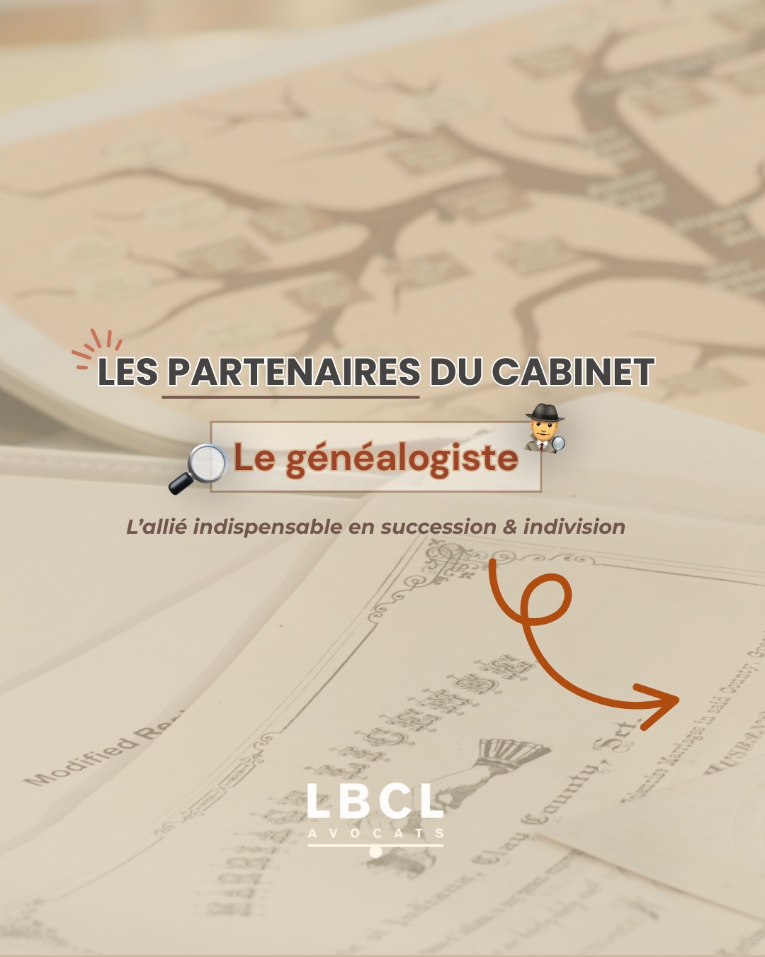โฎ๐๐๐๐๐๐๐๐๐๐๐โฎ
Derriรจre chaque #succession, il y a une histoire familiale... Mais parfois, les hรฉritiers manquent ร lโappelโฆ ๐
Cโest lร quโintervient le #gรฉnรฉalogiste, vรฉritable dรฉtective des #hรฉritiers ! ๐ต๐ปโโ๏ธ
Nous travaillons main dans la main avec nos partenaires gรฉnรฉalogistes pour :
1๏ธโฃ Identifier les hรฉritiers rapidement
2๏ธโฃ Dรฉbloquer les successions bloquรฉes
3๏ธโฃ Dรฉfendre les droits de chacun devant les juridictions si nรฉcessaire
๐ฉ Besoin dโรฉclaircir une succession ? Notre cabinet LBCL Avocats est ร vos cรดtรฉs pour vous conseiller.
#LBCLAvocats #Succession #Indivision #Famille #Gรฉnรฉalogiste #Partenaire #Patrimoine #Famille #Hรฉritage #Hรฉritier #Avocat #Paris #Caen #Mondeville #Normandie
