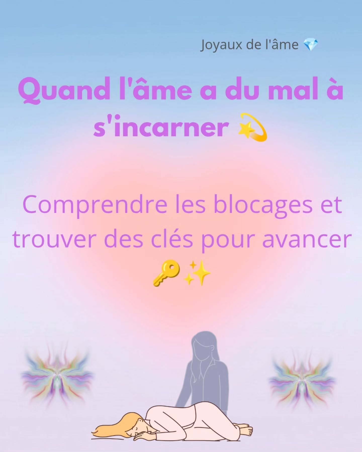Quand l'âme a du mal à s'incarner 💫
Dans ce carrousel, je vous partage :
▪️Les symptômes possibles ✨
▪️Les causes possibles de ces blocages ✨
▪️Les solutions et soins pour se reconnecter et s'ancrer pleinement ✨
Et vous ressentez-vous des blocages dans cette incarnation ?
Partagez vos expériences en commentaire 🥰⬇️
Belle journée lumineuse 💫
Pour tous renseignements, soins énergétiques ou guidance personnalisée me contacter en DM 💌
#incarnation#chakra
#energies#liberationkarmique
#ancrage #soinénergétique #developpementpersonnel #spiritualité #guidances #bienetre #connection #ame #harmonie