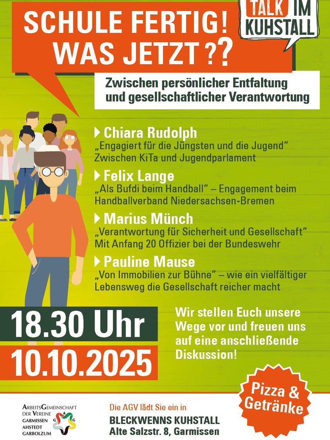 Der Talk im Kuhstall geht in die nächste Runde! Alle sind herzlich eingeladen, zuzuhören, mit zu diskutieren und eine gute gemeinsame Zeit zu haben!