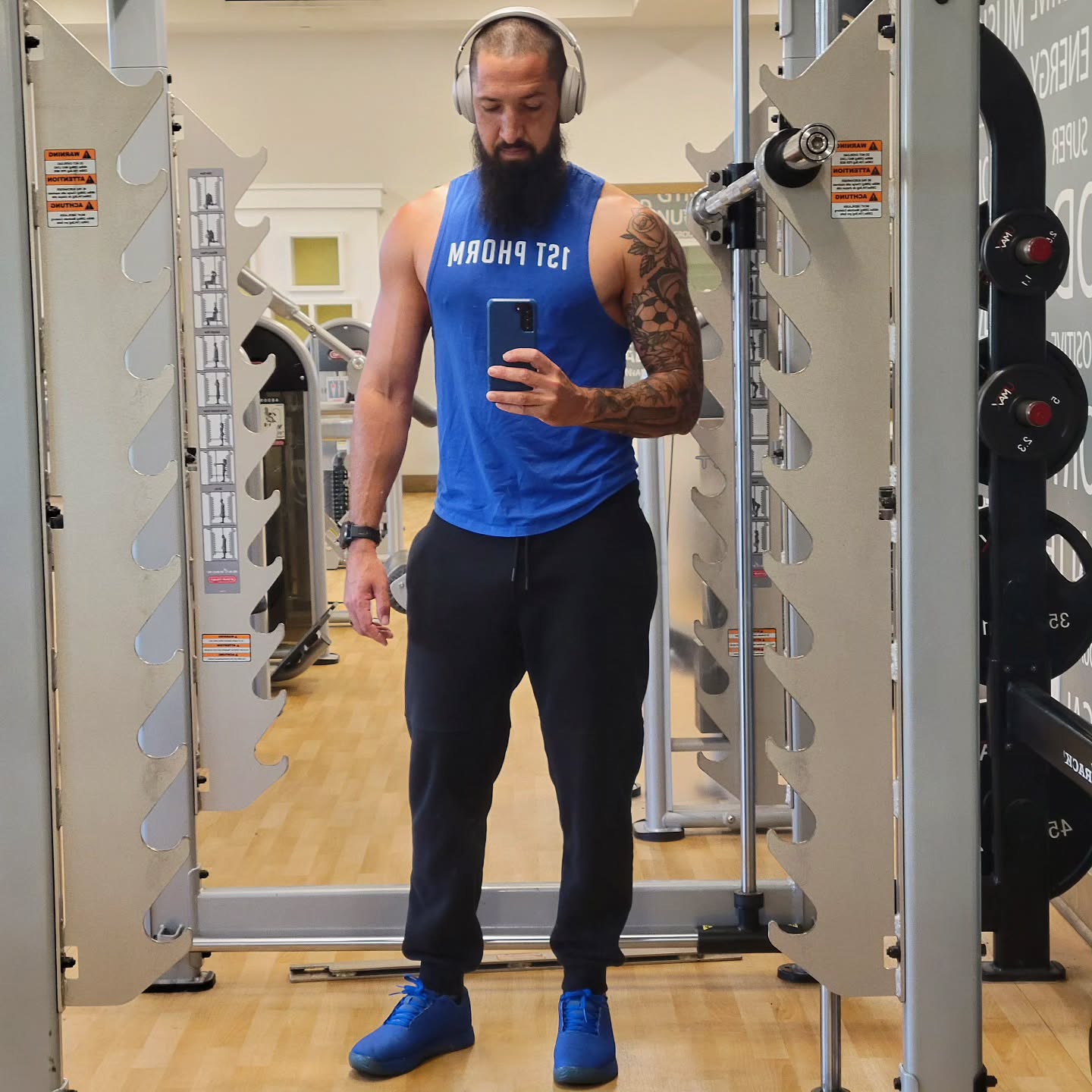 📸Gym selfies...
.
I post them not out of vanity.
.
I post them to create a positive ripple.
.
Man to man.
.
Father to father.
.
Son to son.
.
I'm nudging you to get to work.
.
And I'm showing that I'm willing to go first and lead the only real way there is to lead...by example.
.
.
I see you, bro.
.
Now, as a father, I see you more than ever.
.
I know you're tired, stressed, overwhelmed.
.
I know it's hard more days than it's easy during some phases of life.
.
I know that on the days you DO have good energy, you want to divert it to your kid(s) and wife.
.
.
But our families NEED us to prioritize our health.
.
Because healthy us can lead.
.
Healthy us can protect.
.
Healthy us can serve.
.
.
And our communities need well-led families.
.
And our country needs well-led communities.
.
.
It starts with you, but it's SO much bigger than you.
.
.
So when I post these selfies, I hope that's the vibe you get✌🏼❤️💪🏼
.
And I hope you decide to put in the work that day.
.
.
.
Walk The Talk.
.
.
.
#WalkTheTalk #KeepGrindin #iam1stphorm #growthmindset #leadbyexample #motivation #motivated #motivate #motivationmonday #mondaymotivation #mondaymood #gym #gymselfie #fitness #fitnessfam #fitfam #athletemotivation #athlete #athletic #fitness #californiafitness #orangecountyfitness #beard #beardgang #beardedathlete #beardedfitness