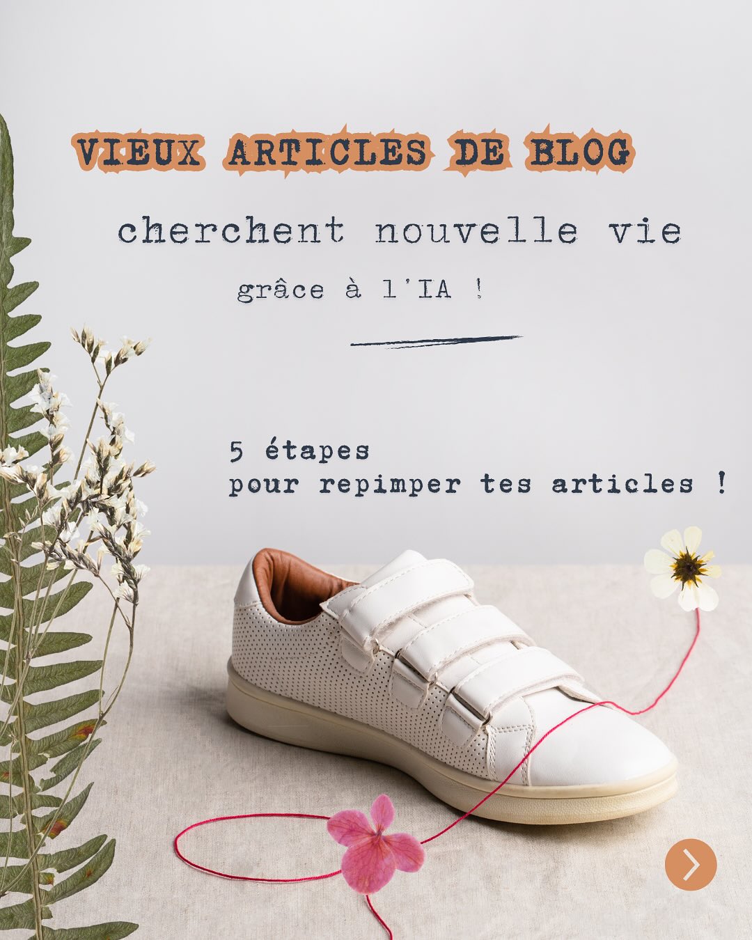 Tu as des articles qui dorment au fond de ton blog et qui n’attirent plus de trafic ? 🕸️
Au lieu de les laisser prendre la poussière, retravaille-les !
Dans ce carrousel, je te montre 5 étapes simples pour :
- repérer tes articles à potentiel
- enrichir leur champ sémantique
- piloter l’IA
- ajouter de la valeur pour les lecteurs
- republier et booster le trafic !
🤑 C’est aussi une super offre de service à proposer à tes clients. Réoptimiser des articles existants, c’est rapide, efficace… et rentable pour tout le monde !