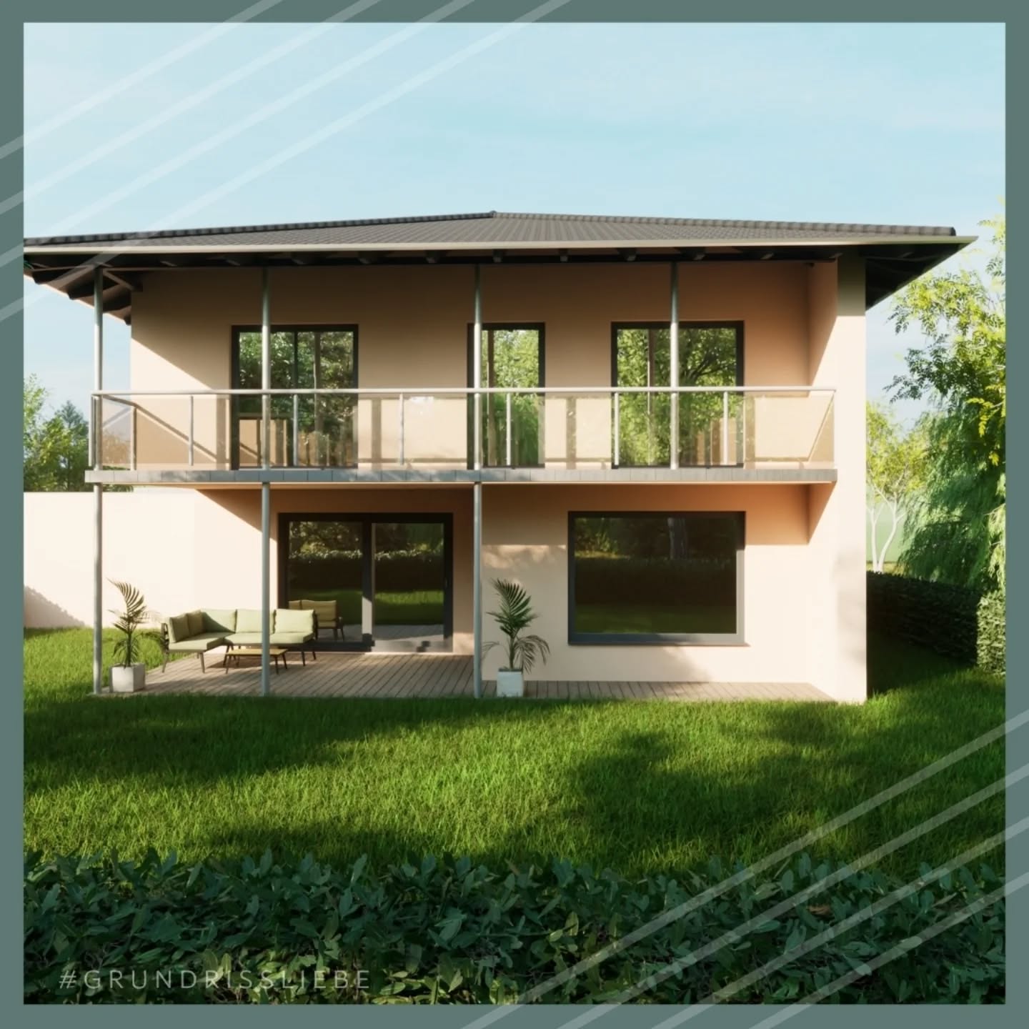 Diese wunderschöne Stadtvilla möchte ich euch nicht vorenthalten 🤩 Da das Grundstück schmaler ist gibt es zusätzlich eine Dachterrasse auf der Garage, um den Blick und die Südsonne zu genießen 😍
Ich liebe aber vor allem die Küche, gross, Mittelpunkt, Blick in den Garten🤩 was ist euer Lieblingsplatz?
#Grundrissliebe #FertighausWeiss #Holzhaus #Hausbau #Neubau #Grundrissplanung #Dachterrasse #Stadtvilla #kitchen #Kochinsel #nachhaltig #KFW