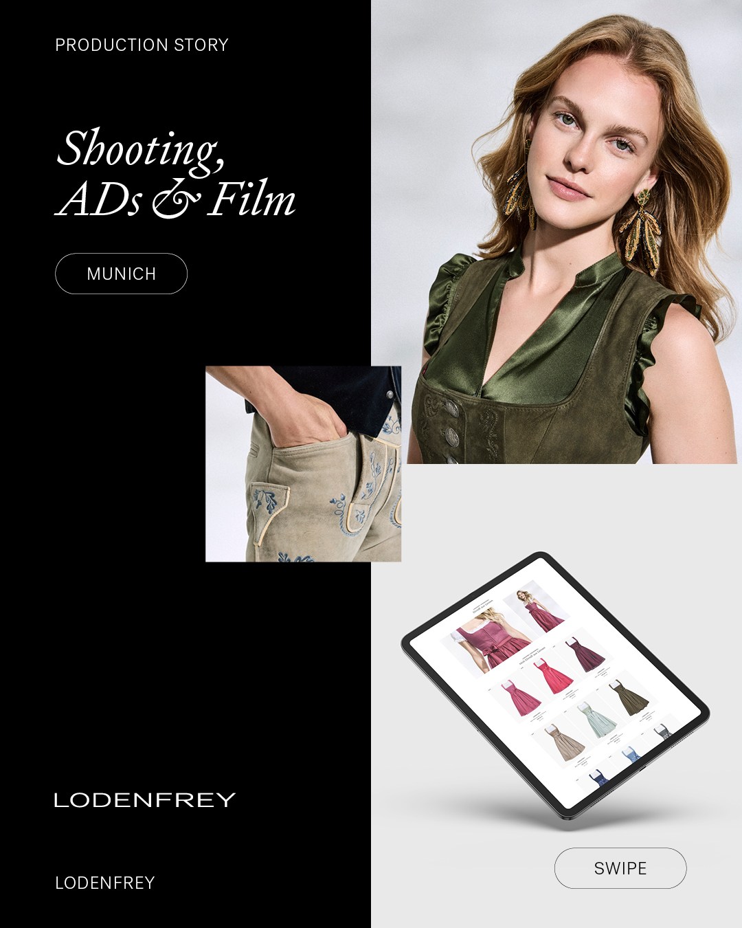 Hot, hotter, Lodenfrey.
Unser Case von der diesjährigen Trachten-Kampagne, für die wir die Shootings begleiten, die Landingpages kuratieren und die (Video-)Ads entwerfen durften.
#shootingtime #lodenfrey #wiesn2025 #münchen
@lodenfrey 🖤
📷 @dirk_bader