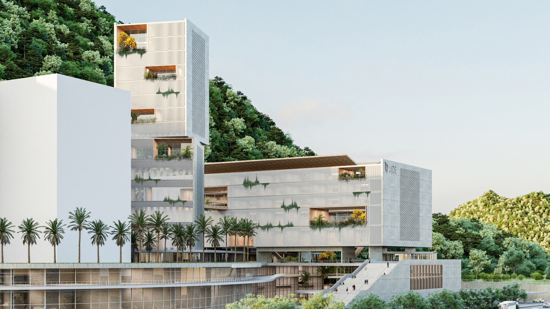 We are proud to announce that we have won a competition in Ecuador.
Working together with Javier Duran from #duran_hermida and his team, we created this design for a private university with a focus on natural sciences. The design fits into an existing urban development plan and is based on a commercially used base structure. The roof is our property.#Ecuador #guayaquil #science #archilover #architechture #arquitetura #architektur #competition #awardwinning #university #welovewhatwedo #winnersdaily #winner #educationarchitects #archi