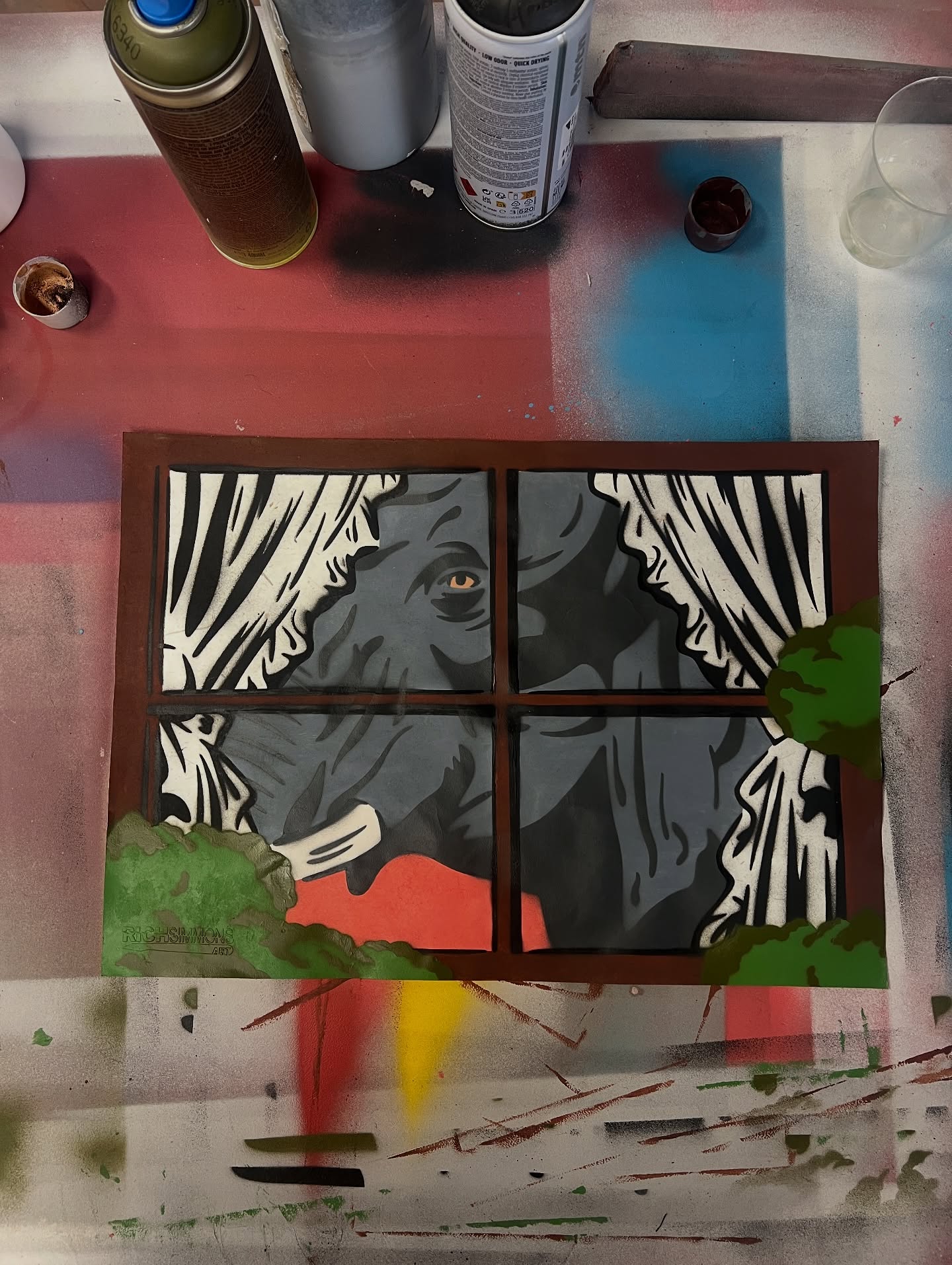 The Elephant in the Room on @poopoopaper for the @gch_charity art auction at @mctears_paintings in Glasgow on 31st October. Thanks @grandadsteve61 for getting me involved! Congrats to all the other artists who got involved in this!