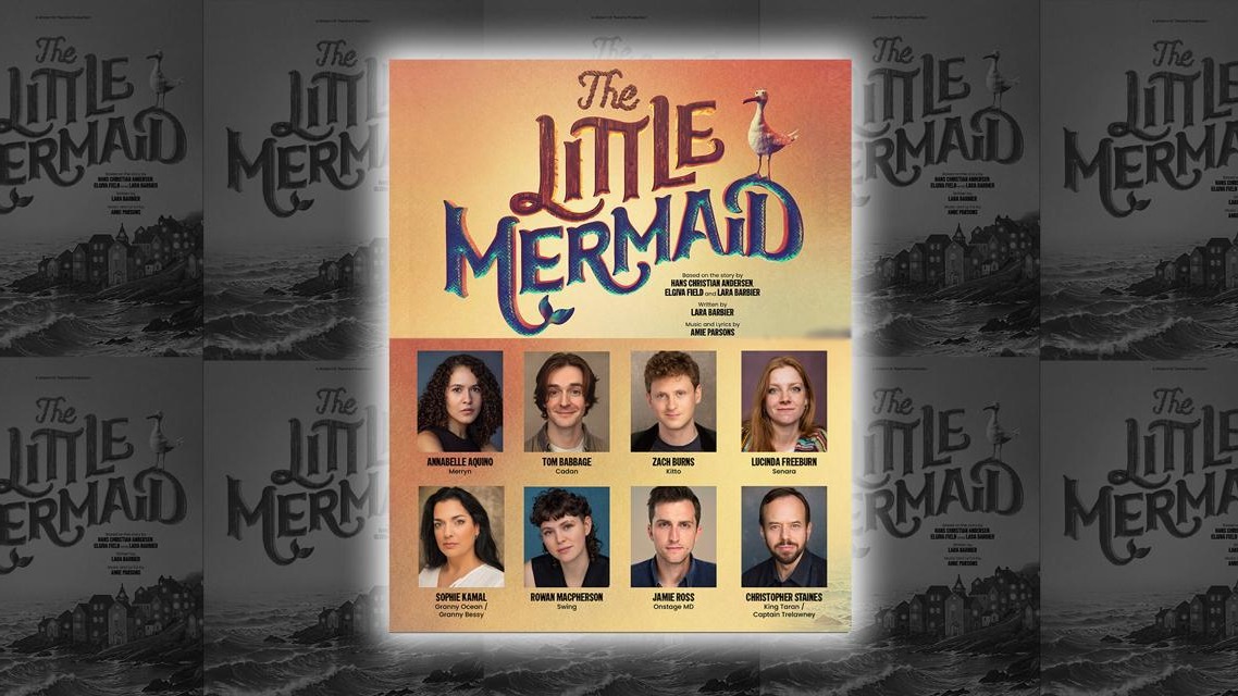 CAST AND CREATIVE TEAM ANNOUNCED FOR THE LITTLE MERMAID AT WATERMILL THEATRE
Annabelle Aquino will play ‘Merryn’, alongside Tom Babbage as ‘Cadan’, Zach Burns as ‘Kitto’, Lucinda Freeburn as ‘Senara’, Sophie Kamal as ‘Granny Bessy’ and ‘ Granny Ocean’, and Rowan Macpherson as swing, Jamie Ross as Onstage MD and Christopher Staines as ‘King Taran’ and ‘Captain Trelawney’.
This brand-new Watermill Theatre production is written by Lara Barbier with music and lyrics by Amie Parsons.
The Little Mermaid weaves together salty sea air, folk and sea shanty inspired songs, conjuring an ethereal world below the waves for this festive season.
#watermilltheatre #newbury #thelittlemermaid