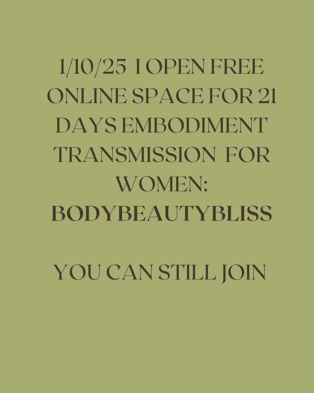 If you wish to know more about my spiritual story & teachers & lineages i’ve appreciated on my path, please ask and i’m happy to share 🫶
You can also read more on my www.agniway.com
If you are a woman wanting to land in your body with more confidence and you wish to join my free online #bodybeautybliss What’s App container for 21 days of embodied remembering, simply send me DM 💚