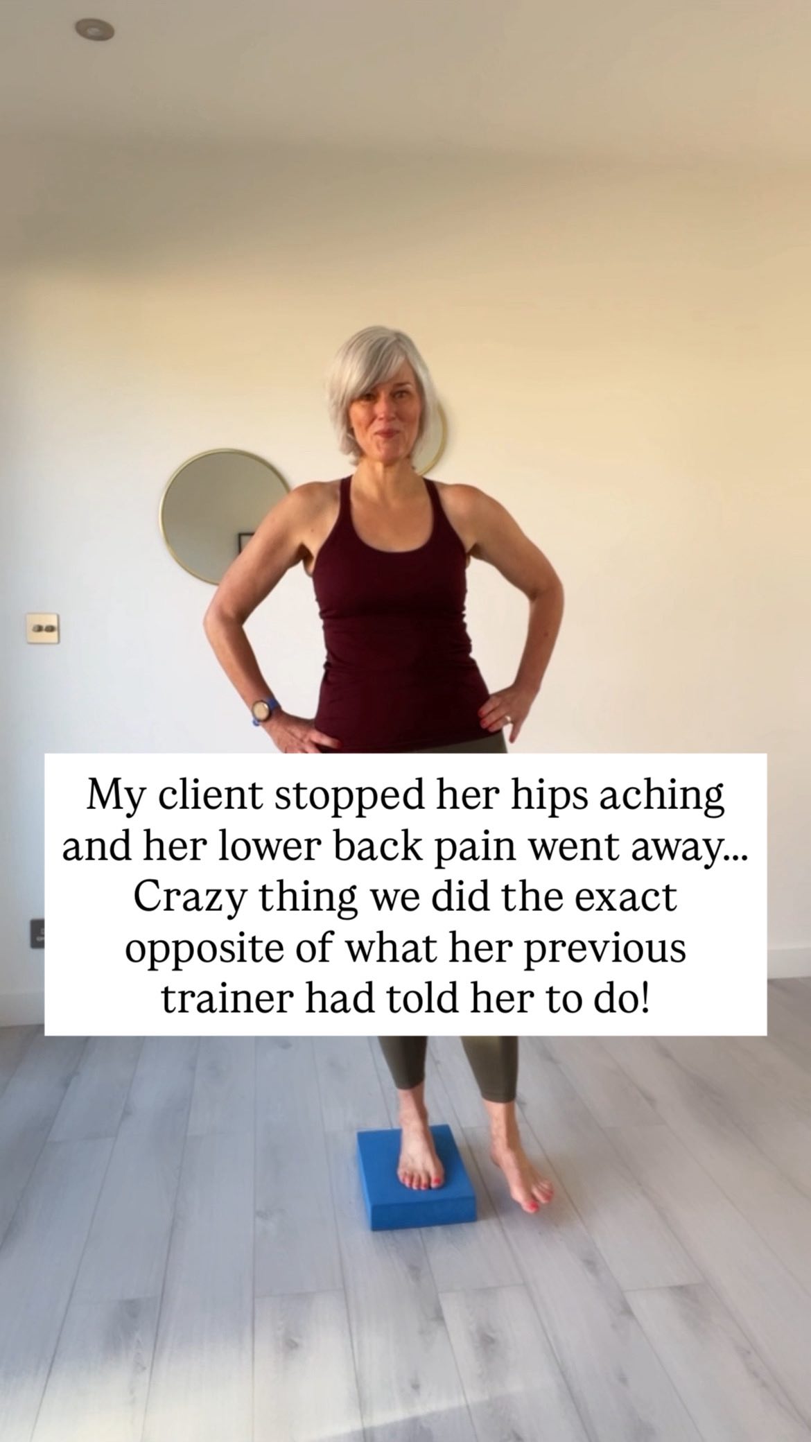 I can’t believe people are still doing this….
I admire your dedication and effort but I’m going to tell you something that no one else will tell you!⬇️
When my client K came to me she had hip pain, her lower back was always aching and her knee pain was persistent!
Her trainer had told her to do a 5 minute stretching routine EVERY MORNING, and despite doing it religiously K’s hips still felt like crap, her back was always sore and the physio for her knee made no difference whatsoever.
Stretching daily means didly squat if you’re not building strength and mobility in your hips and improve your core strength.
When you do that you’ll be at your desk by the end of the day without your hips or back hurting, walking down hills without worrying about your knees, minimising your risk of injuries and lower back pain.
You’re a driven and successful woman in every aspect of your life and you love being active,yet when it comes to feeling strong and powerful in your body, despite putting in the effort, it’s no longer feeling like it did in your 30s and 40s.
Like my client K you don’t need more stretching-you need more hip strengthening to support your hips,pelvis and lower back.
This is the work I do myself every single day so that I can hike 5 hours on the weekends and clean the house from top to bottom, run injury free 3 x week,and travel without worrying about my back hurting or my body not being strong enough to support me when I live my life to the fullest every single day.
You can keep stretching, telling yourself it’s “just your age” while popping the odd pain killer….
Or you can join my FREE 5-Day Strong Hip clinic to build hip strength and mobility in less than 10 minutes a day!
Comment “HIPS” below and I’ll send you the link to get started today! 💪🏻
#womenover50 #menopausefitness #midlifewomen #homeworkoutsforwomen #pilatesonline #lowerbackpainrelief #hippain #hipstrength #hipmobility #matpilatesworkout