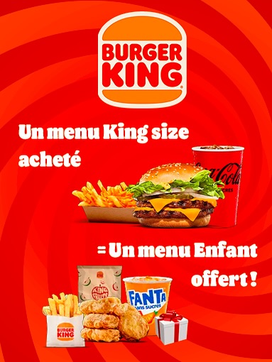 🍔🎾 𝗢𝗳𝗳𝗿𝗲 𝘀𝗽𝗲́𝗰𝗶𝗮𝗹𝗲 𝗽𝗼𝘂𝗿 𝗻𝗼𝘀 𝗮𝗱𝗵𝗲́𝗿𝗲𝗻𝘁𝘀 !
Grâce à notre partenaire Burger King, profitez d’une offre gourmande rien que pour vous :
𝟭 𝗺𝗲𝗻𝘂 𝗞𝗶𝗻𝗴 𝗦𝗶𝘇𝗲 𝗮𝗰𝗵𝗲𝘁𝗲́ = 𝟭 𝗺𝗲𝗻𝘂 𝗲𝗻𝗳𝗮𝗻𝘁 𝗼𝗳𝗳𝗲𝗿𝘁 !
Pour cela, il suffit de présenter le QR code lors de votre commande dans le Burger King d’Anglet ou de Bayonne.
@burgerkingfr @bo_omnisports @biarritz_maville #bk #burgerking #tennis #padel #biarritz #botennis #bopadel #biarritzolympique