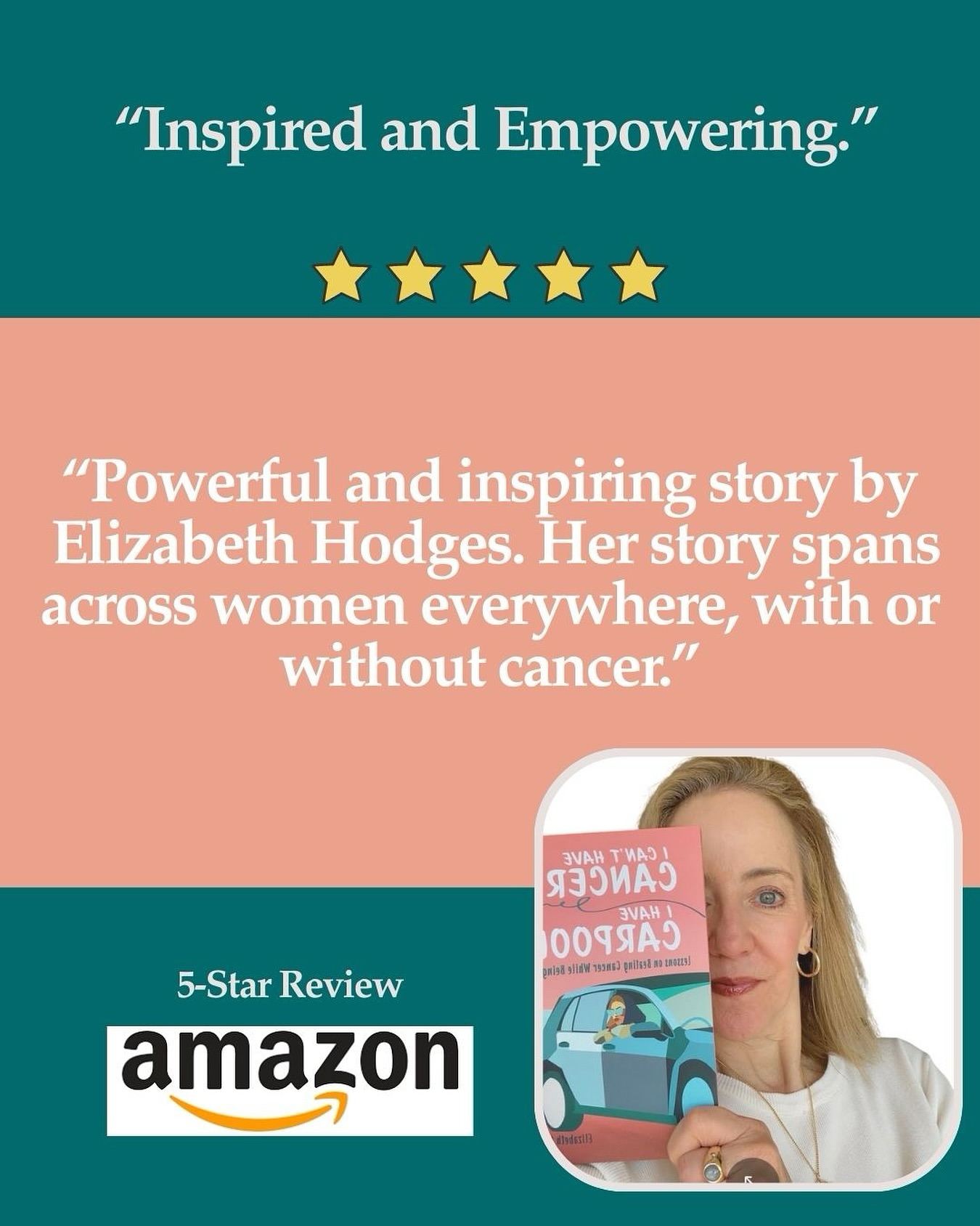 I never expected this type of @amazon feedback…
When I wrote my book, I thought it would speak to mothers touched by cancer. What I’ve heard again and again is that my story resonates with women whether they’ve been affected by cancer or not.
In “I Can’t Have Cancer, I Have Carpool!”, I share what it means to love your fate, become self-sufficient, chase what fuels you, and to fully accept your journey (among other things!).
I’m so grateful to every woman who has read, connected, and reminded me why I wrote this. Maybe it will resonate with you too 💫
Link in bio to order ⬆️