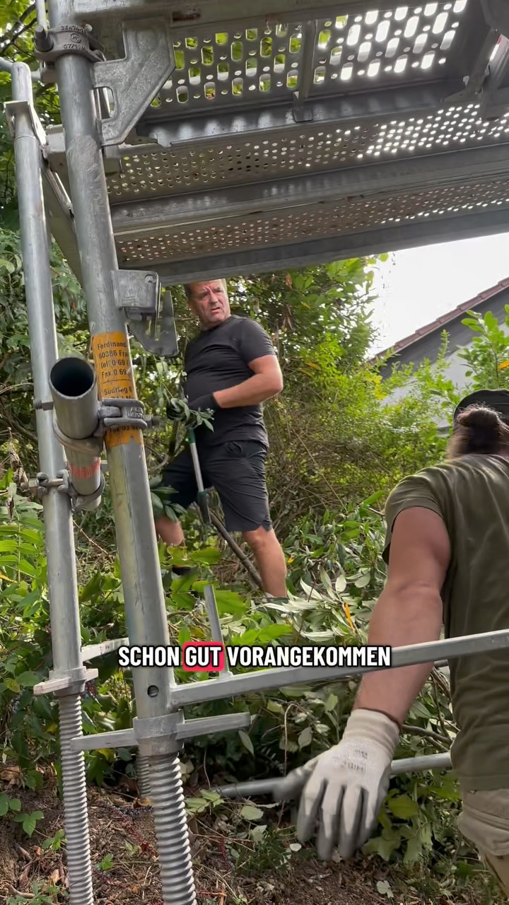 Kurzes Interview mitten im Garteneinsatz 🌿✂️ Unser Mitarbeiter erzählt, warum er so gern mit uns arbeitet – weil Chef Alpi einfach sympathisch ist. 🤝😊#keepitclean #immobilien #hausmeisterservice #gartenarbeit #handwerk