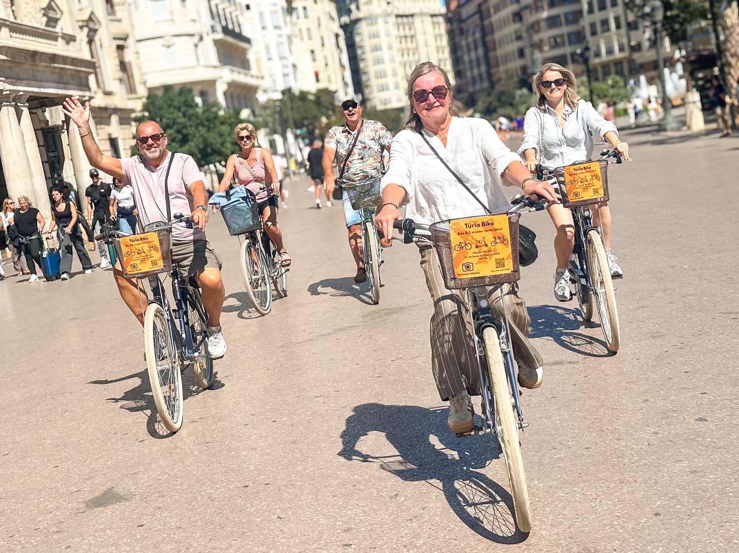 Recently we went out with a small group, and from the very first moment the two groups of travelers just clicked. We had such a great time together!
Jeffrey
“We searched on social media for a fun bike tour in Valencia, and right from the very first contact we felt a warm and trustworthy connection with June from Get Involved Valencia!
The tour was fantastic!
Clear explanations, a relaxed atmosphere, and she took time for everything, whether it was withdrawing some money, grabbing a quick snack, or adjusting the starting time of the tour because we had just stepped off the plane that very morning.
Helpful and clear information, always with a smile. We can highly recommend June and Get Involved Valencia if you want to do a bike tour in Valencia!
Greetings and thanks on behalf of Carin, Lisa and myself.”
Peter and Anja
“ Today we did a bike tour through Valencia with June. She guided us through this stunning city and gave us so many tips and recommendations for the best sights, the nicest restaurants, and plenty of bars to visit. A perfect day!”
🧡 Dear friends… how much I enjoyed being with you and laughing together!
Jeffrey, Carin and Lisa; once again… respect to you; straight off the plane and right onto the bikes!
Peter and Anja: what a lovely, sweet, and interesting couple you are, with such wonderful stories.
I wish all five of you the very best… make sure to come back to Valencia, and let’s stay in touch!
🎉 Don’t miss out… A few seats left for tomorrow’s cycling adventure!
Send us a WhatsApp on 0031- 614549342
Thank you for the comfortable bikes: @rentbike_turiabike
Tours in DE/EN/ES/IT/FR/NL
.
.
#gezelligfietseninvalencia #valencia #gezelligvalencia #fietstour #biketour #hiking #hikinginspain #fietseninvalencia #weekendjeweg #cargobike #getinvolvedvalencia #bezienswaardighedenvalencia #bikerental #nederlandsegidsinvalencia #bezienswaardighedenvalencia #citytripvalencia #stedentrip #fietstocht #thingstodoinvalencia #visitvalencia #highlightsvalencia #winetasting #tapastour #paellacookingclass