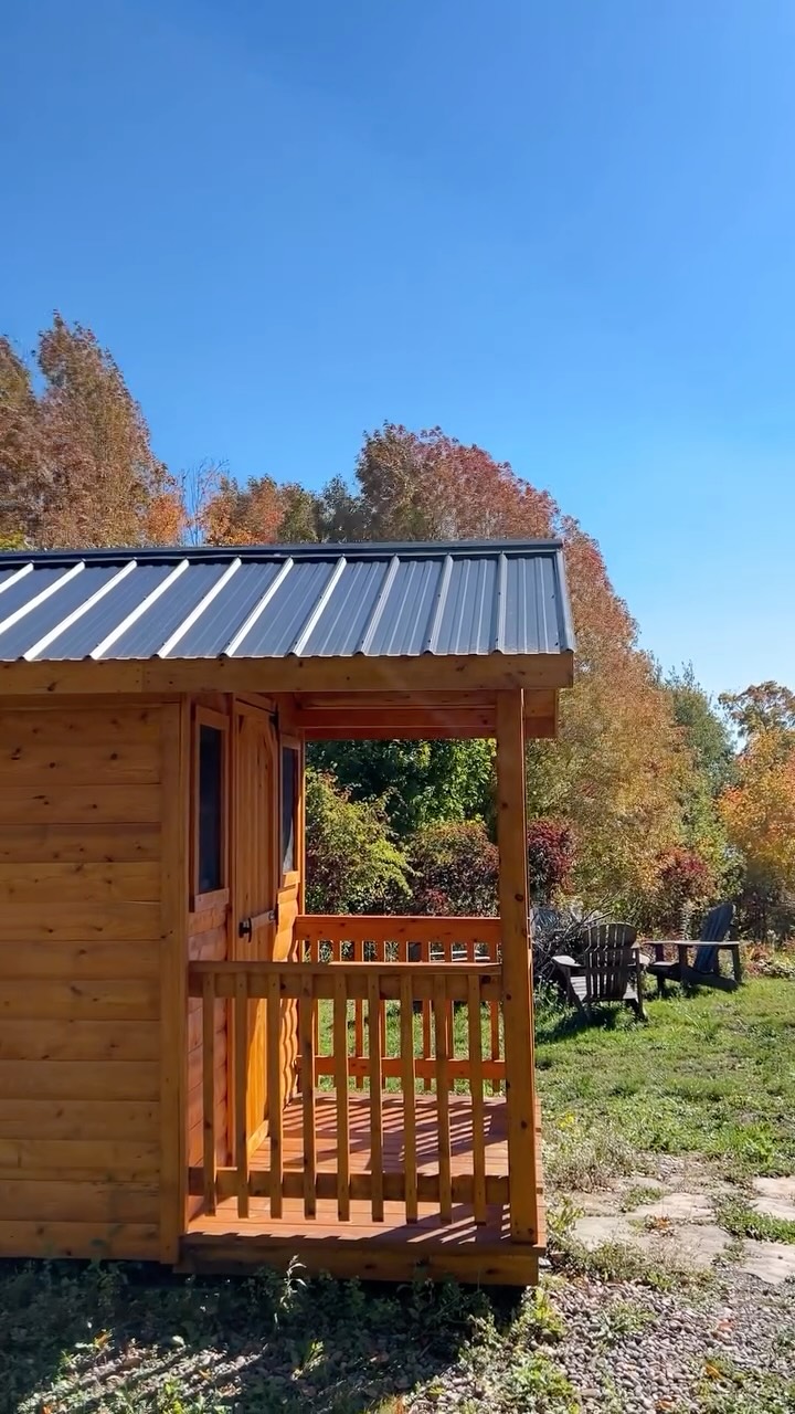 Fall is perfect for our cedar sauna 🍂🧖♀️🌿
.
.
.
#cedar #sauna #garden #novascotia #historic #property #canada #love #trees #victorian #house #autumn #fall #stay