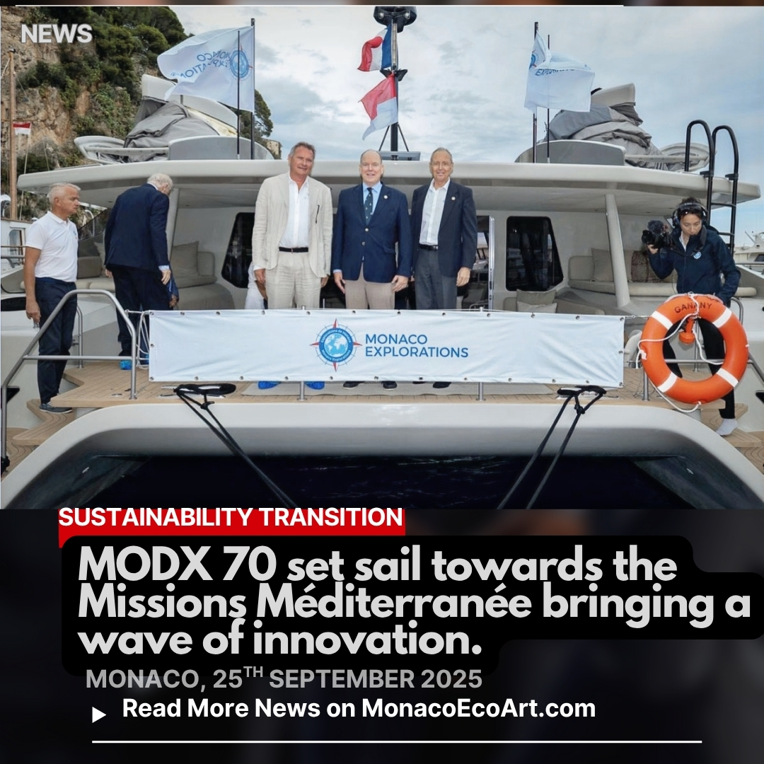 ✒🇲🇨 MONACŒCOART®
🚤🔬SUSTAINABILITY TRANSITION
🇬🇧🇺🇸 MODX70 set sail towards the Missions Méditerranée bringing a wave of innovation.
🇫🇷 MODX70 a mis les voiles vers les Missions Méditerranée en apportant une vague d’innovation.
🇮🇹 MODX70 è salpata verso le Missioni Mediterranee portando un'ondata di innovazione..
🇪🇸 MODX70 zarpó hacia las Missions Méditerranée llevando una ola de innovación..
Read the full text of the article at: www.monacoecoart.com
#action #biodiversity #climate #diplomacy #sustainability #innovation #sea #education #science #marine #Mediterranean #footprint #yachting #carbon #ecosystems #navigation #zero #emissions 📸Copyright : © @palaisprincierdemonaco - @fondationprincealbert2 @fpa2.italia @fpa2espana @fpa2canada @oceanomonaco @centre_scientifique_monaco @yachtclubmonaco