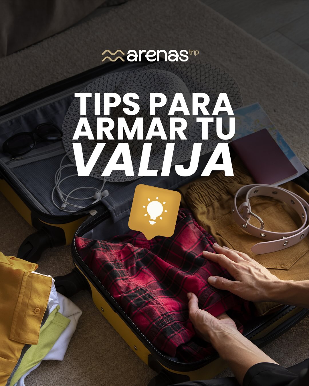 ¿Listo para tu próxima aventura? 🌍✈️
Armar bien la valija es el primer paso de un gran viaje. ✨
Te dejamos tips prácticos para que no te olvides de nada y viajes liviano. 🧳
📌 Guardá este post para tenerlo a mano antes de tu próximo despegue.
#ViajarLigero #armarlavalija #viajaconnosotros