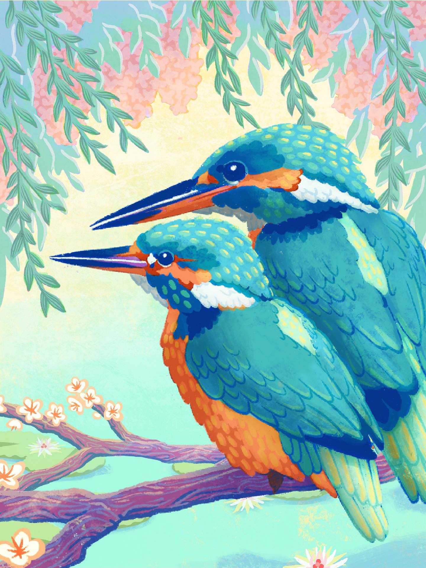Joyeux anniversaire de mariage ! 3 ans ! Félicitations à mon frère @eddie75018 et @andreea.balint27 🫶❤️💍
Happy wedding anniversary 💒
°_* - *_° - °_* - *_° - °_*
#illustration #drawing #digitalpainting #kingfisher #bird #martinpecheur #wedding #anniversary
