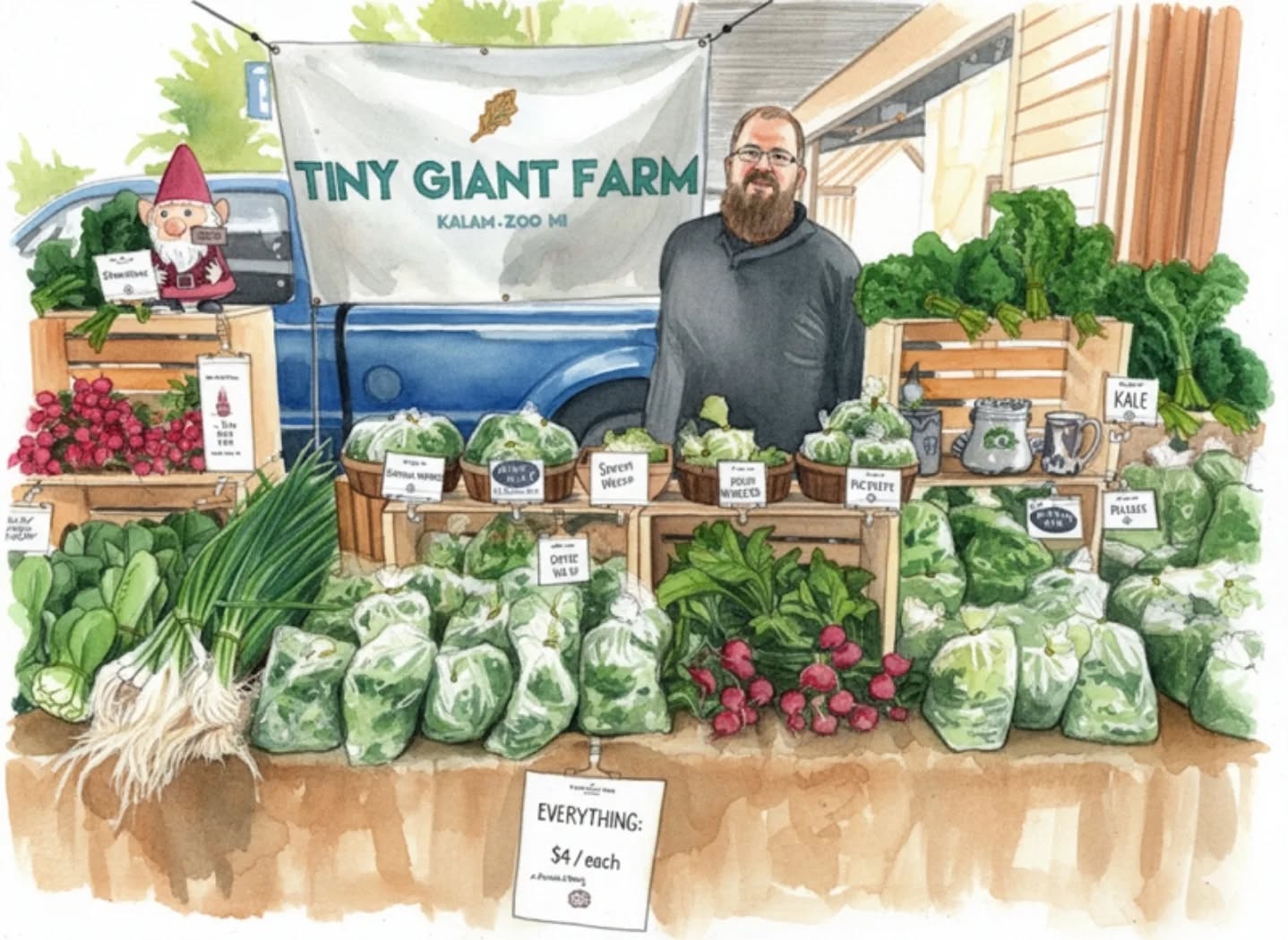 It's market day, and Alan is ready for you! He's at @texastwpfm until noon and Ben's @kalamazoomarket until 1!