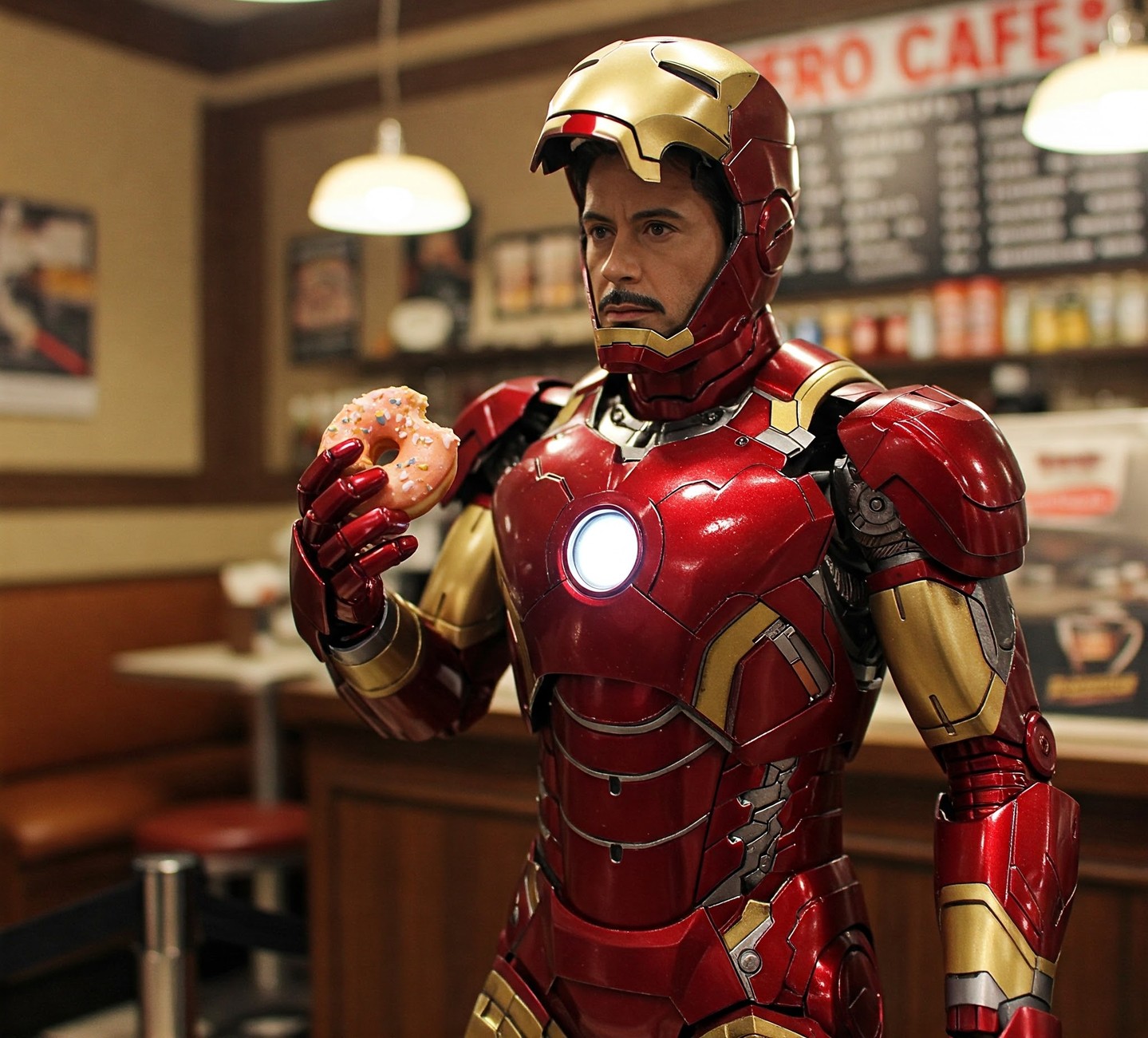 Her sabah yeni bir başlangıç! ☕️ Donut keyfiniz için Hero Cafe'ye bekliyoruz. Unutmayın, kahvelerimiz de, koleksiyon figürlerimiz de bir başka! 🍩 #HeroCafe #Ataşehir #CoffeeAndCollectibles #donutkeyfi #latte