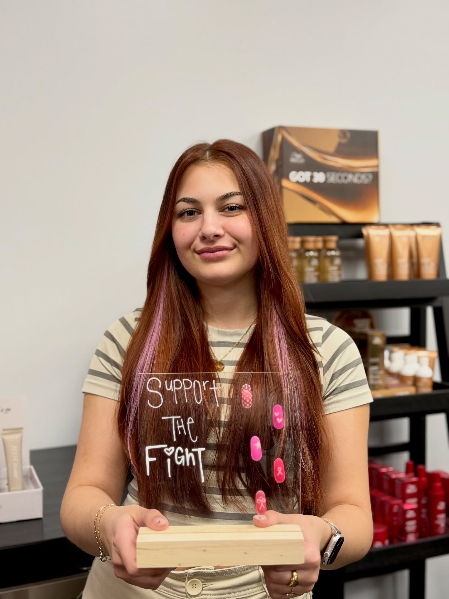 💕Our 6th Annual Support The Fight Fundraiser is back! 💕
In honor of October being Breast Cancer Awareness Month. Let’s work together to raise support & awareness.
💗 $15 PINK Hair Extensions or Hair Tinsel
🎀 Pink Nail Design add on to your existing nail appointment for $10
ALL PROCEEDS will be DONATED to the Cancer House of Hope Wig & Accessory Boutique. The Boutique provides individuals suffering from hair interruption wigs free of charge to support them through the process. 🤍
To participate in the fundraiser, please book online under “Support The Fight” or give us a call 📱 413-271-1018 to schedule—appointments usually last less than 15 minutes. Please send us a message if you have any questions.
As always, all of us at Hazel believe in supporting the Community we serve. This fundraiser is being done in memory and honor of those who we have lost and who are currently undergoing treatment. As well as all those we know who have had a hair interruption.
Let’s all #RockThePink this month! 💗