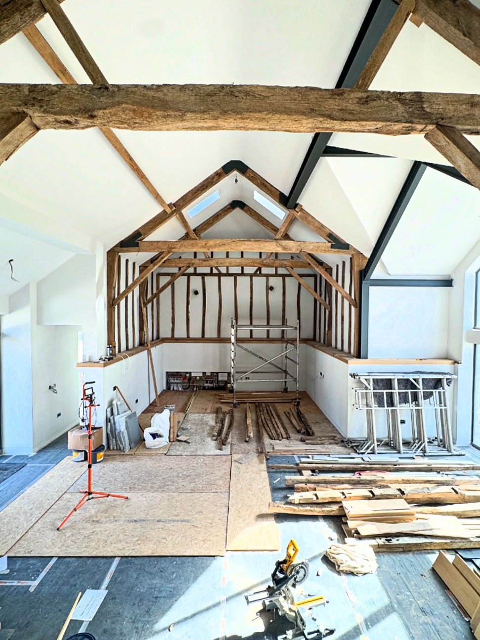 Barn conversion update…
It’s been awhile since posting but The team at Inwood Design have been extremely busy across a large number of projects over the past few months.
Our Barn conversion project is coming to a close and as all the original timbers go back onto the new walls you really get a feel for the scale and natural beauty this project has.
We can’t wait to show you the rest of the project.
#barnconversion #barnproject #restoration #rebuild #renovate #buildprojects #barnconversions #barnconversionproject #dorset #bespokebuilders #bespokedesign #interiordesign