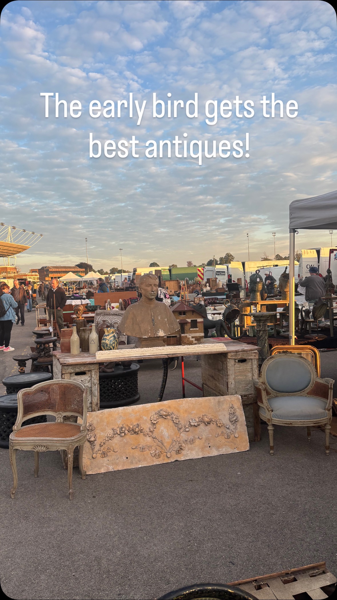 Early morning antiquing at its best!