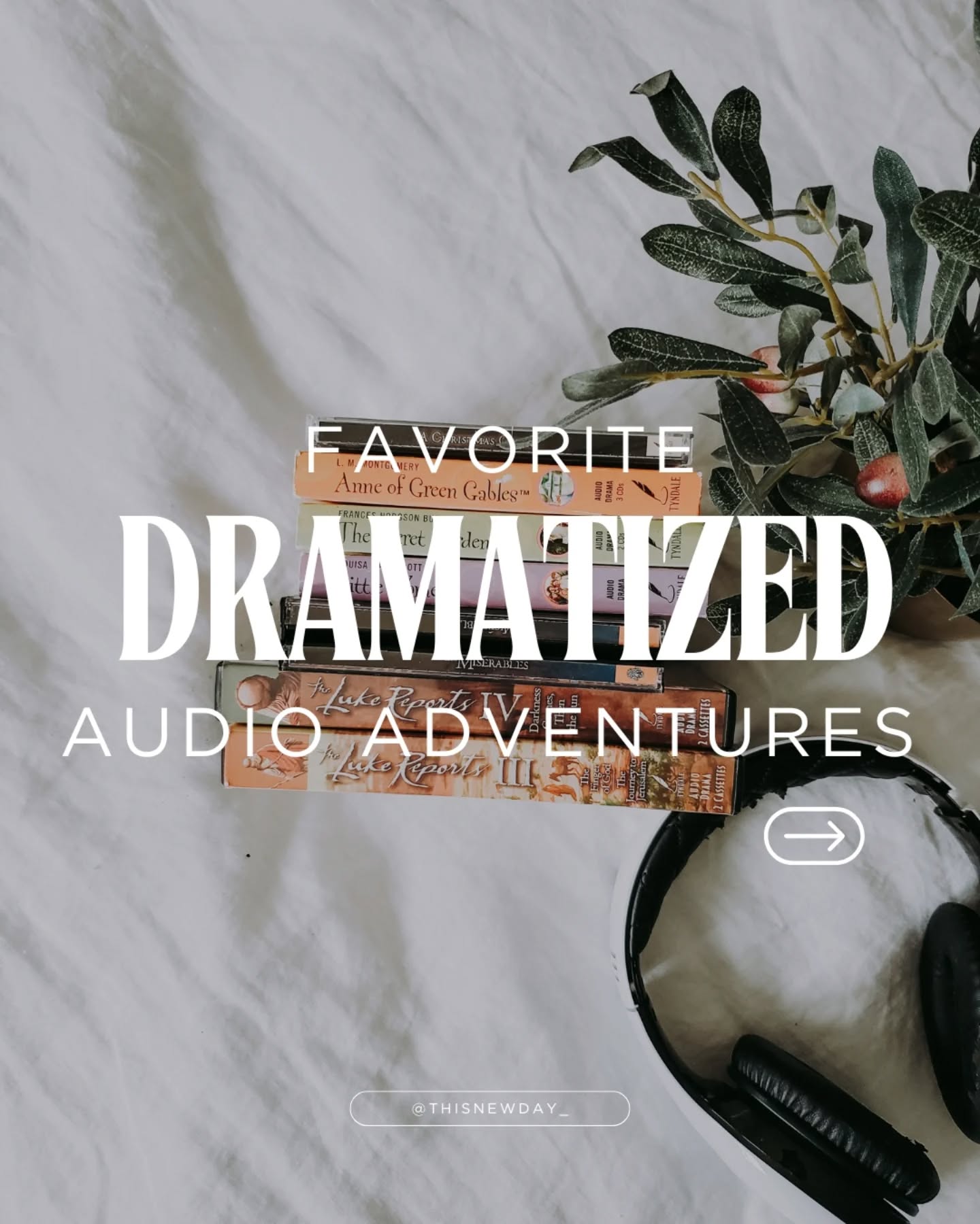 ✨ Dramatized Audio Adventures ✨
As a family, we all thoroughly enjoy audiobooks and we also have a love for a good dramatized story! 💕
➡️ Swipe through for the list of some of our favorites!
Most of these are Christian programs that share from a Biblical worldview.
👋🏽 One of our favorite places to listen to several of these programs is the Windowseat app!
I have a slide showcasing several of our favorite programs featured on their app, but the app also includes several of our other favorites:
• Your Story Hour
• The Bible in Living Sound
• All Insight for Living programs
I love that I can allow my boys to listen to the app with confidence, knowing that everything is chosen through a Christian perspective.
I will share a link in my stories so you can check it out!
➡️ Does your family have a favorite dramatized adventure you would add to the list?
➡️ Have you listened to any of these?
.
.
#audioadventures #audiostories #dramatizedstories #storiesforkids #audioforkids #audiobooksforkids