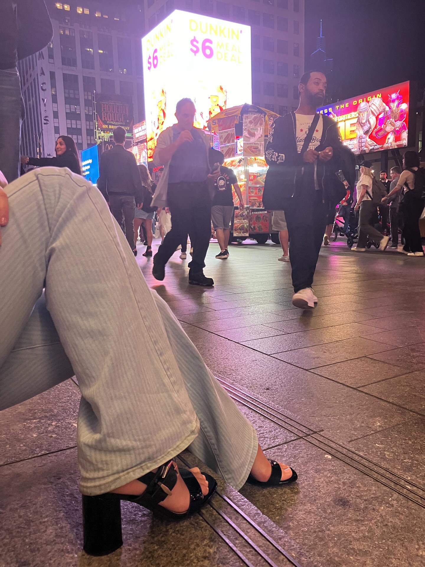 My sandals on the streets of New York City!#nyc #nostalgic #timelessshoes #timelessjeans