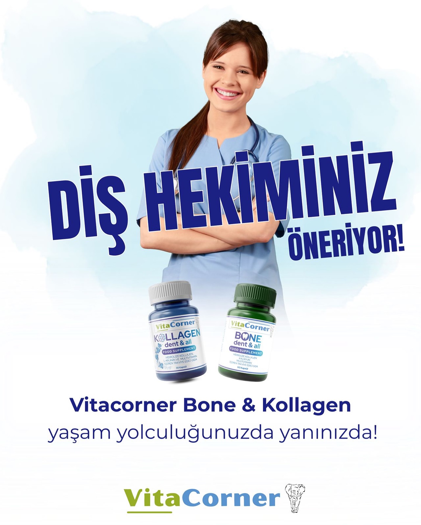 Sağlıklı gülüşler güçlü kemiklerden ve sağlam dişlerden başlar!
👩⚕️ Diş hekiminizin tavsiyesiyle Vitacorner Bone & Kollagen, yaşam yolculuğunuzda her zaman yanınızda.
✨ Daha güçlü dişler
✨ Daha sağlam kemikler
✨ Daha sağlıklı bir gelecek
Detaylı Bilgi ve Satın Almak İçin
www.vitacorner.com
📲0531 086 69 64
#vitamin #dişsıkma #takviyeedicigıda