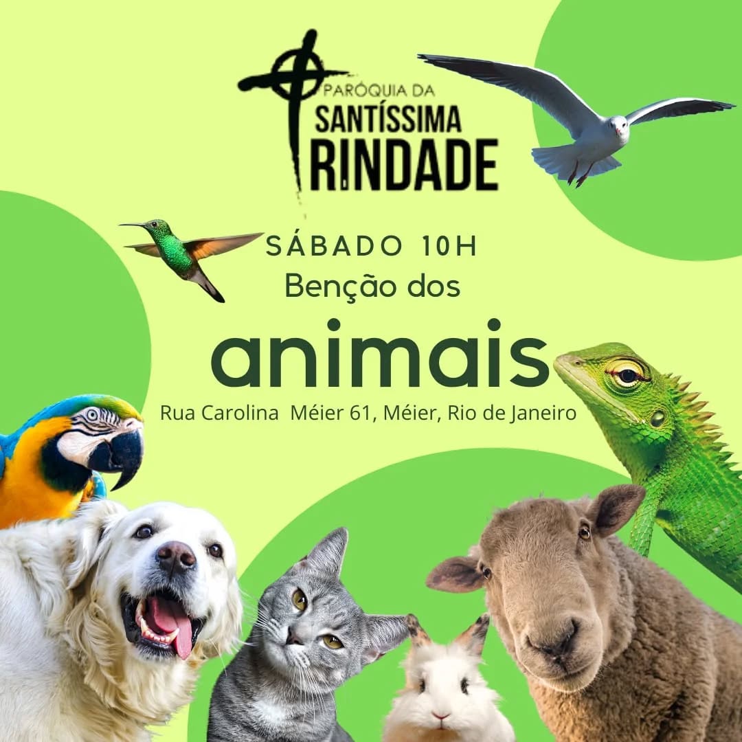 Com alegria convidamos você com seu animalzinho para a benção dos animais. 🐇🐕🐈🐍🐠
Vamos celebrar a criação divina que nossos bichinhos são.
Não fique de fora, aguardarmos vocês 🥰❤️
#animais#
#rj
#episcopal
#igrejaanglicana
#criaçãodivina