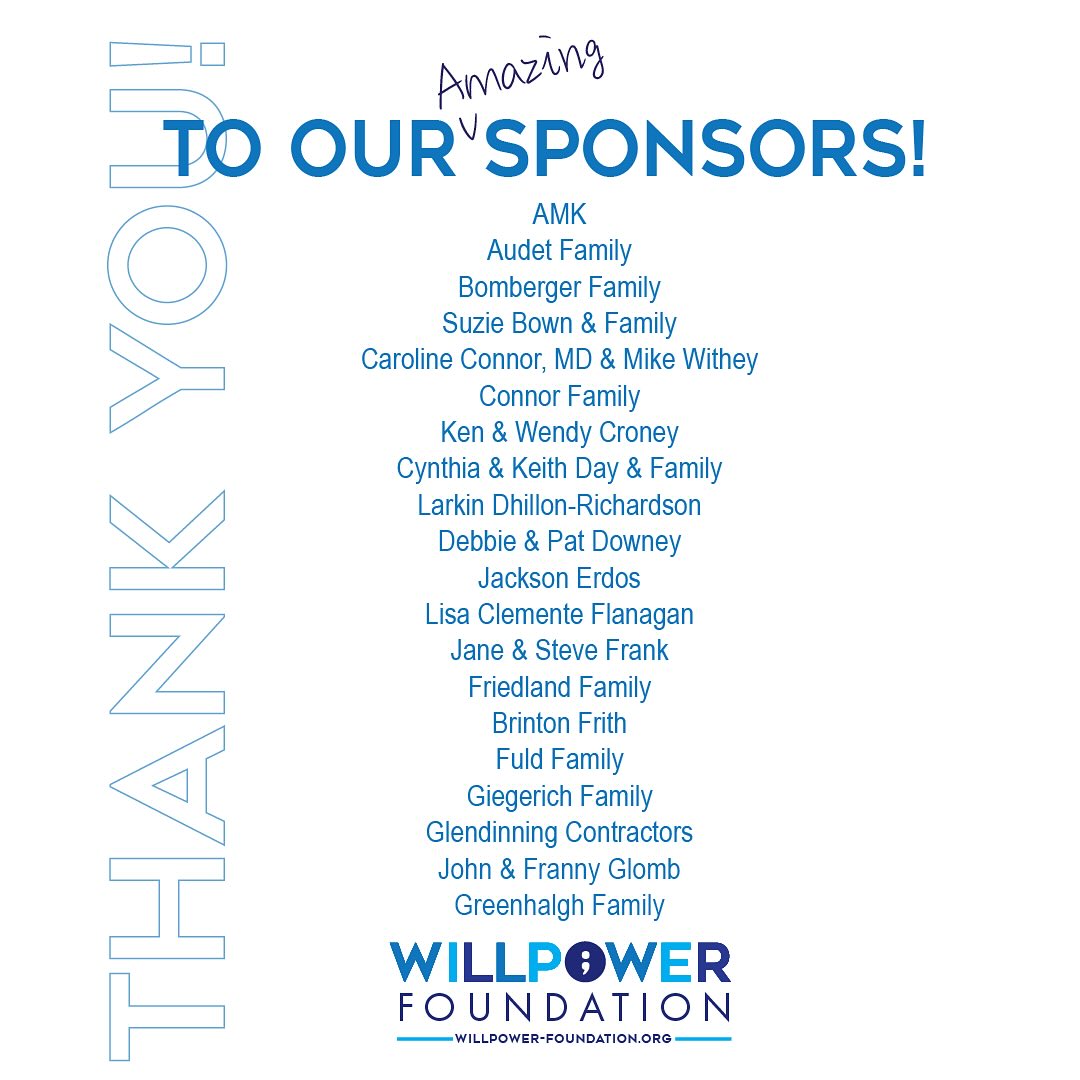 💙✨ A HUGE heartfelt THANK YOU to our amazing sponsors, families, and friends who gave so generously to this year’s WillPower Walk & Talk / 5K Run.
Because of you, proceeds will directly support our initiatives:
🌱 IN⪧POWER Programs for emerging adults and parents/caregivers
🫶 Therapy Access Program (TAP) providing free sessions to those in need
📚 Knowledge is Power workshops and resources
🐺 Wolfpact App connecting micro-communities for daily support and belonging
Your support means more conversations, more care, and more hope for young people and families navigating mental health challenges.
From the bottom of our hearts — thank you for walking beside us. Together, we are making an impact. Because being seen, heard and understood leads to connection, connection leads to support and support saves lives. 💪🌀
#WillPowerWalkAndTalk #WillPowerFoundation #MentalHealthMatters #EndTheStigma #TogetherForChange #CommunityStrong #WalkForHope #SupportAndStrength